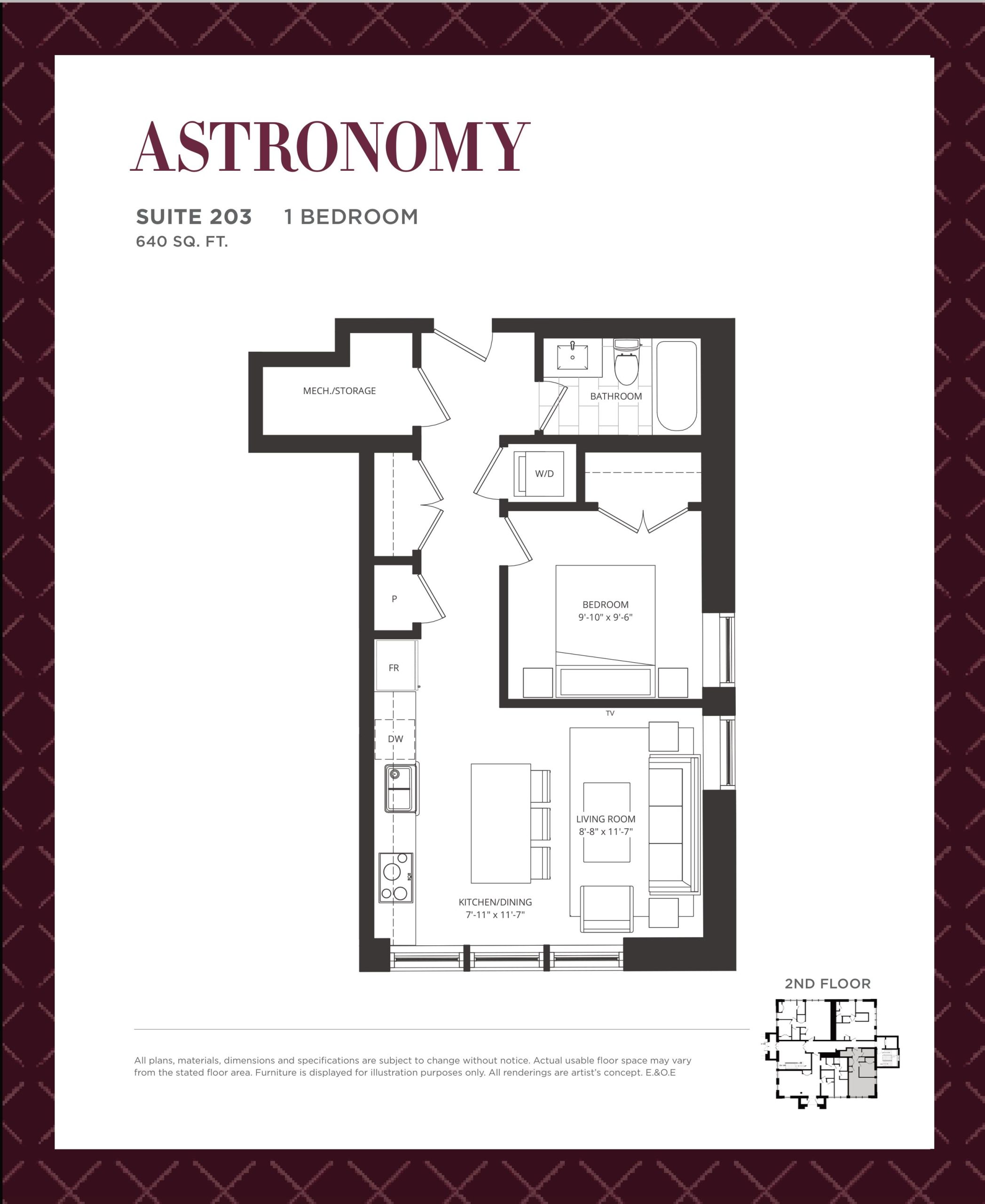 Astronomy floor plan