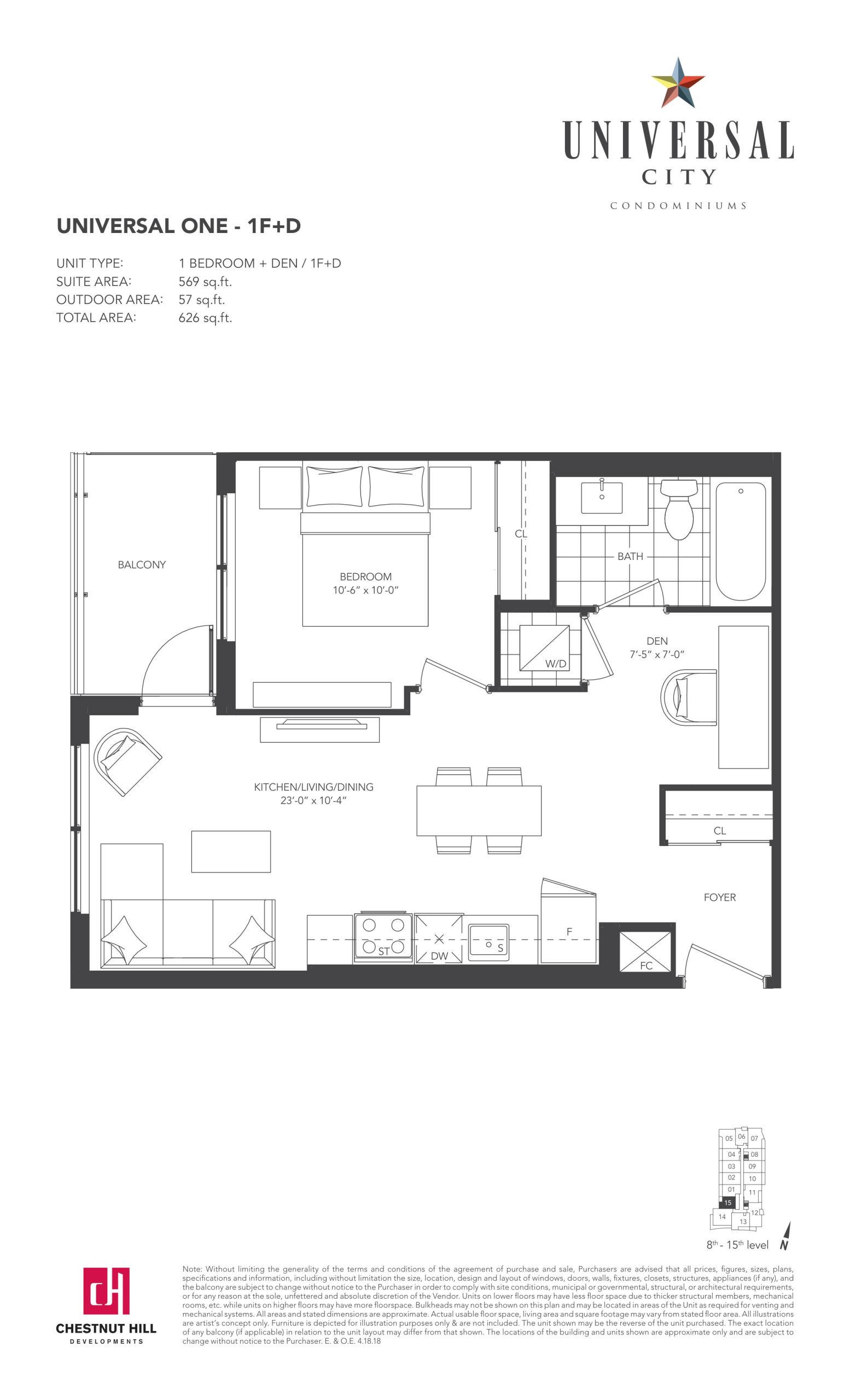 1F+D floor plan