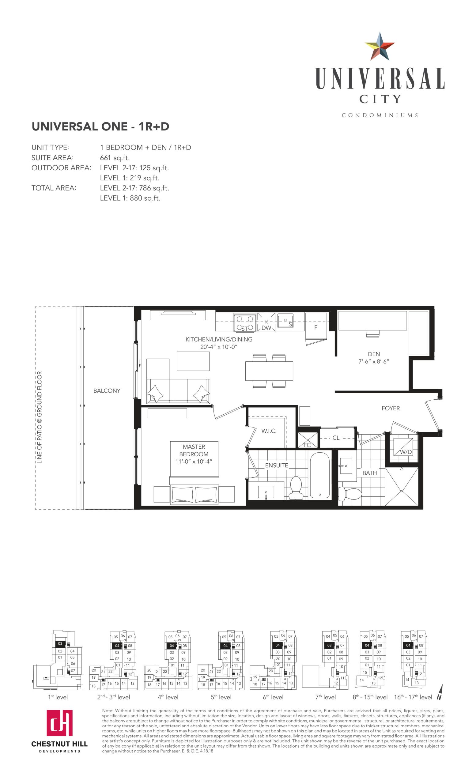 1R+D floor plan
