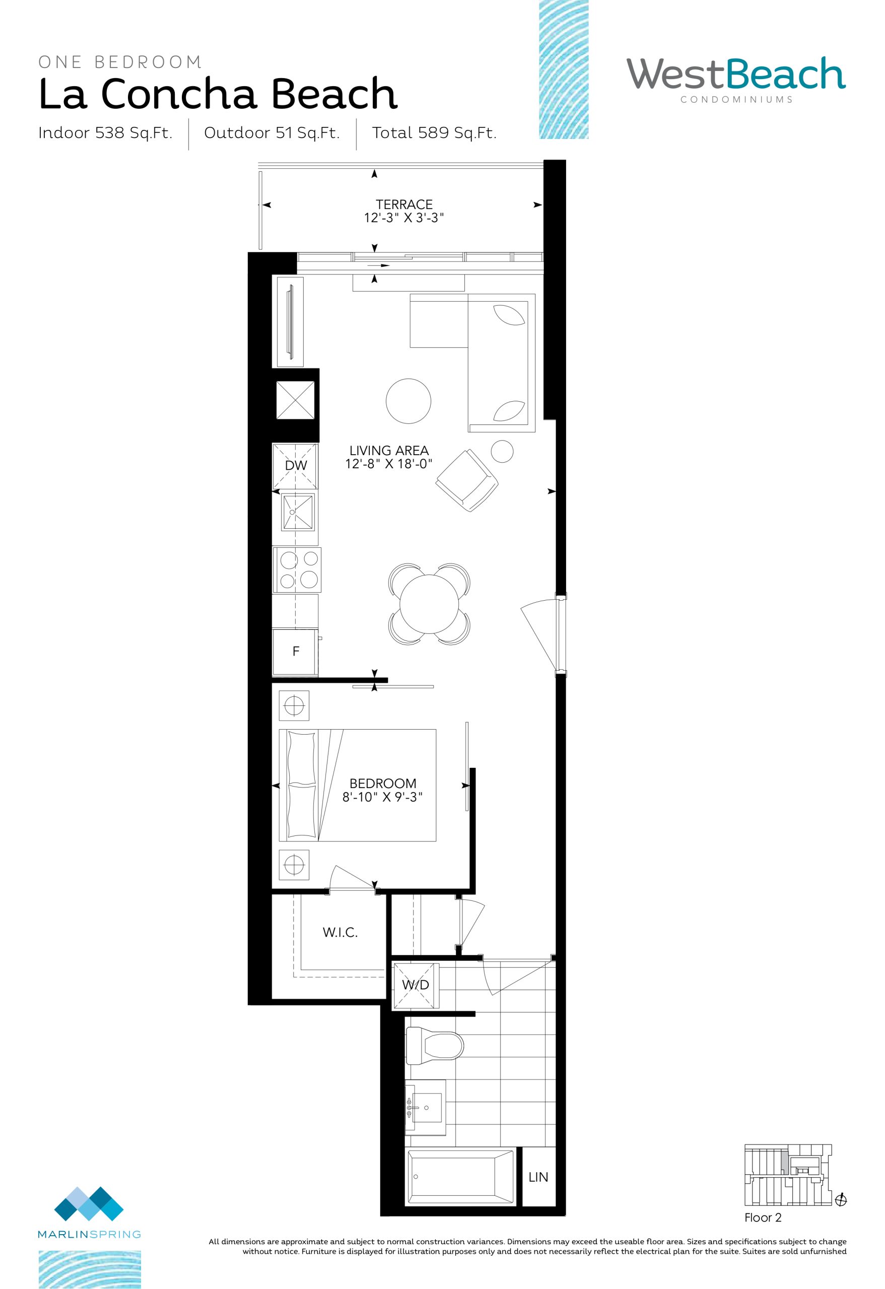La Concha Beach floor plan