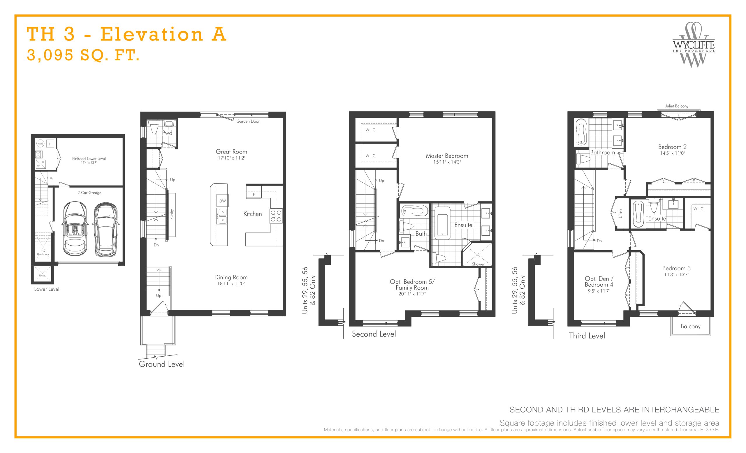 TH 3 - Elevation A floor plan