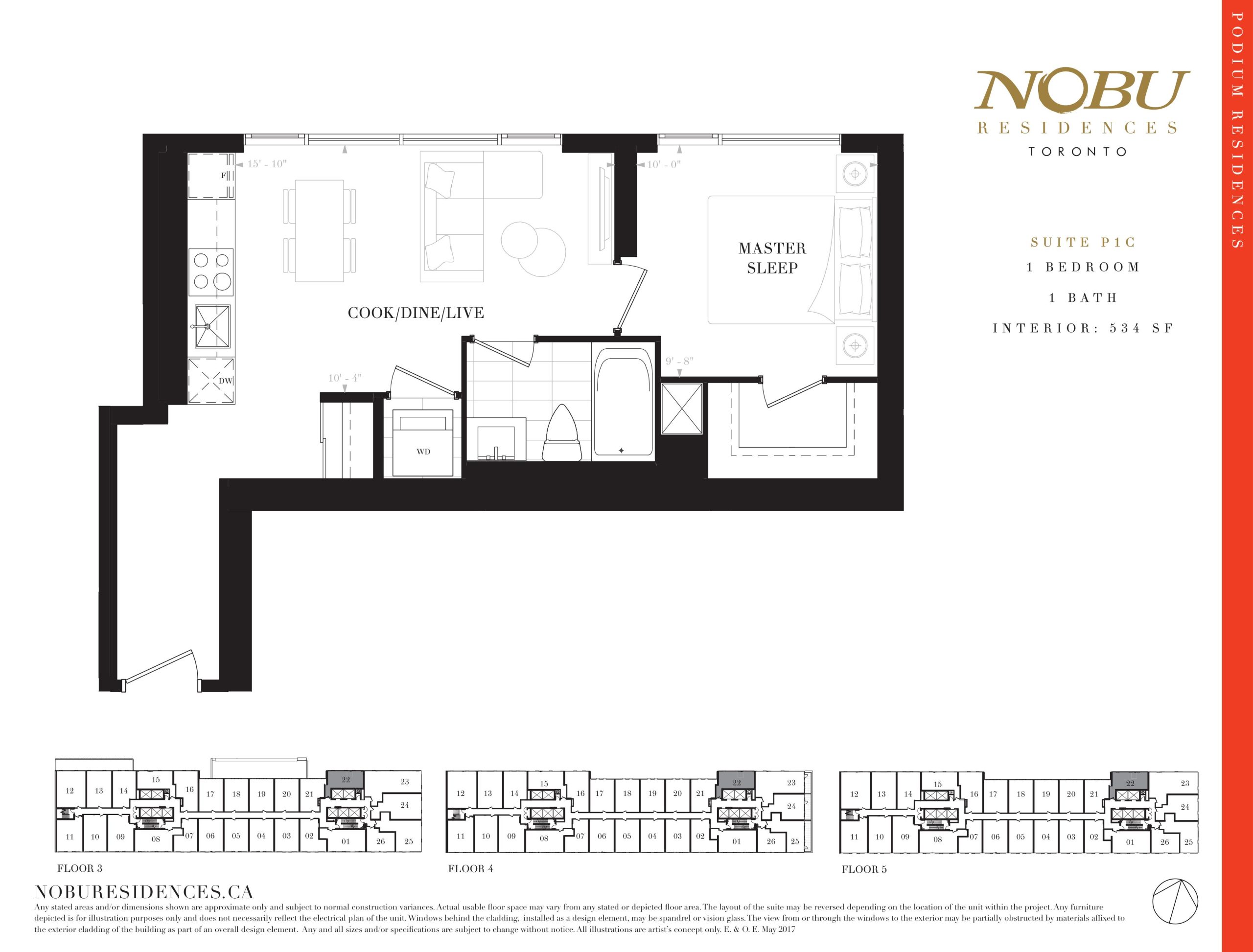 Suite P1C floor plan