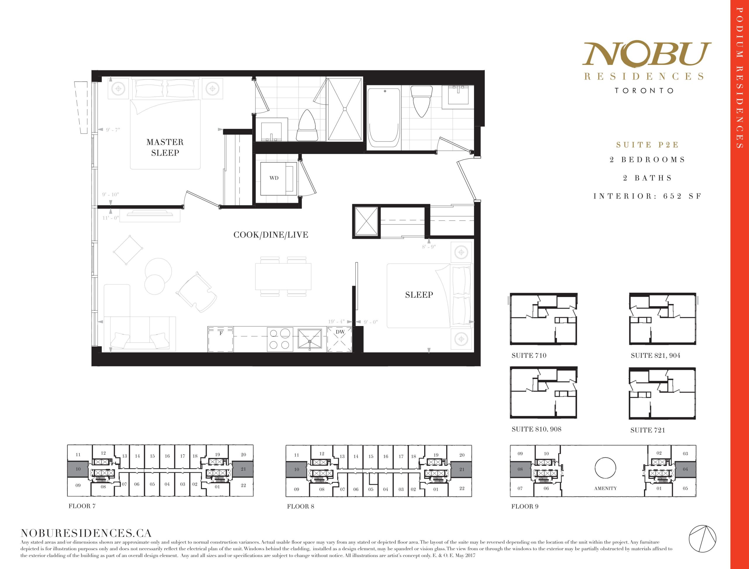 Suite P2E floor plan