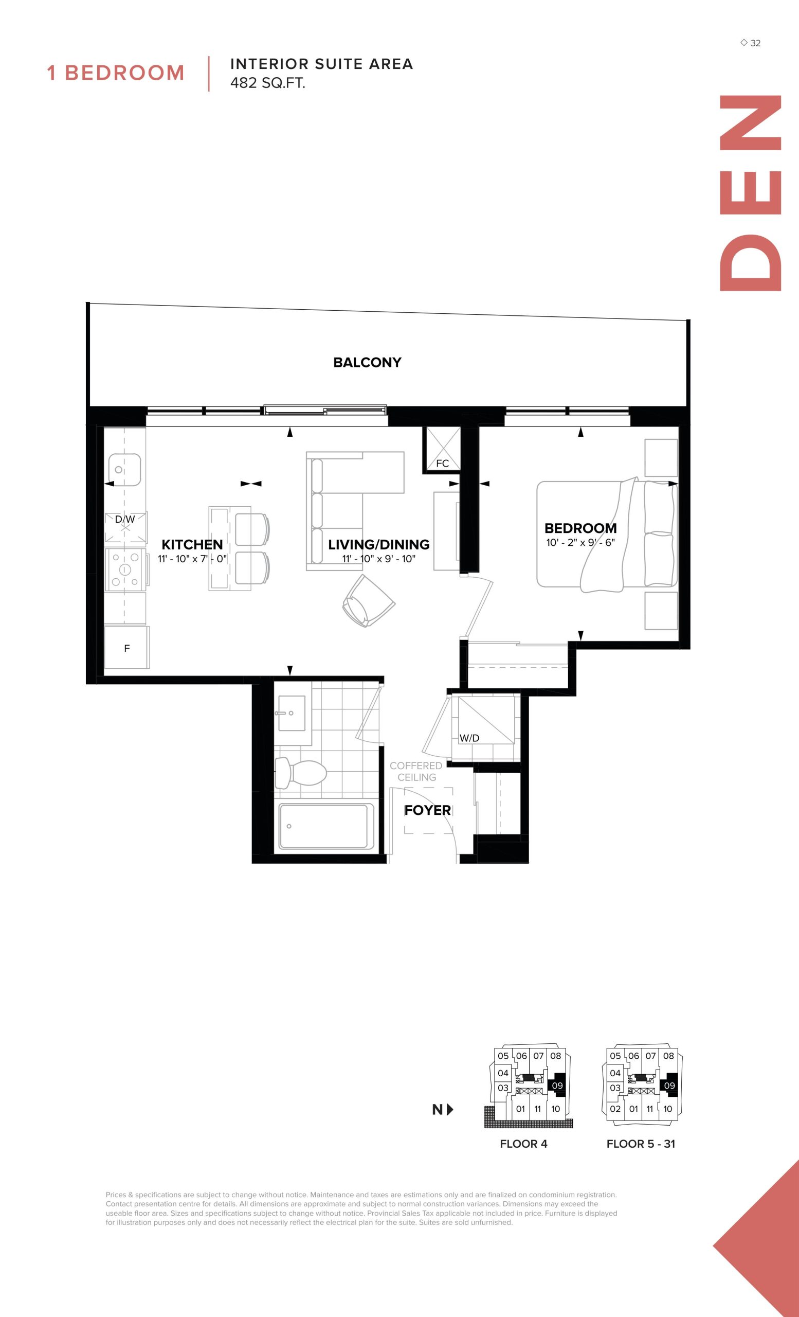 Den floor plan
