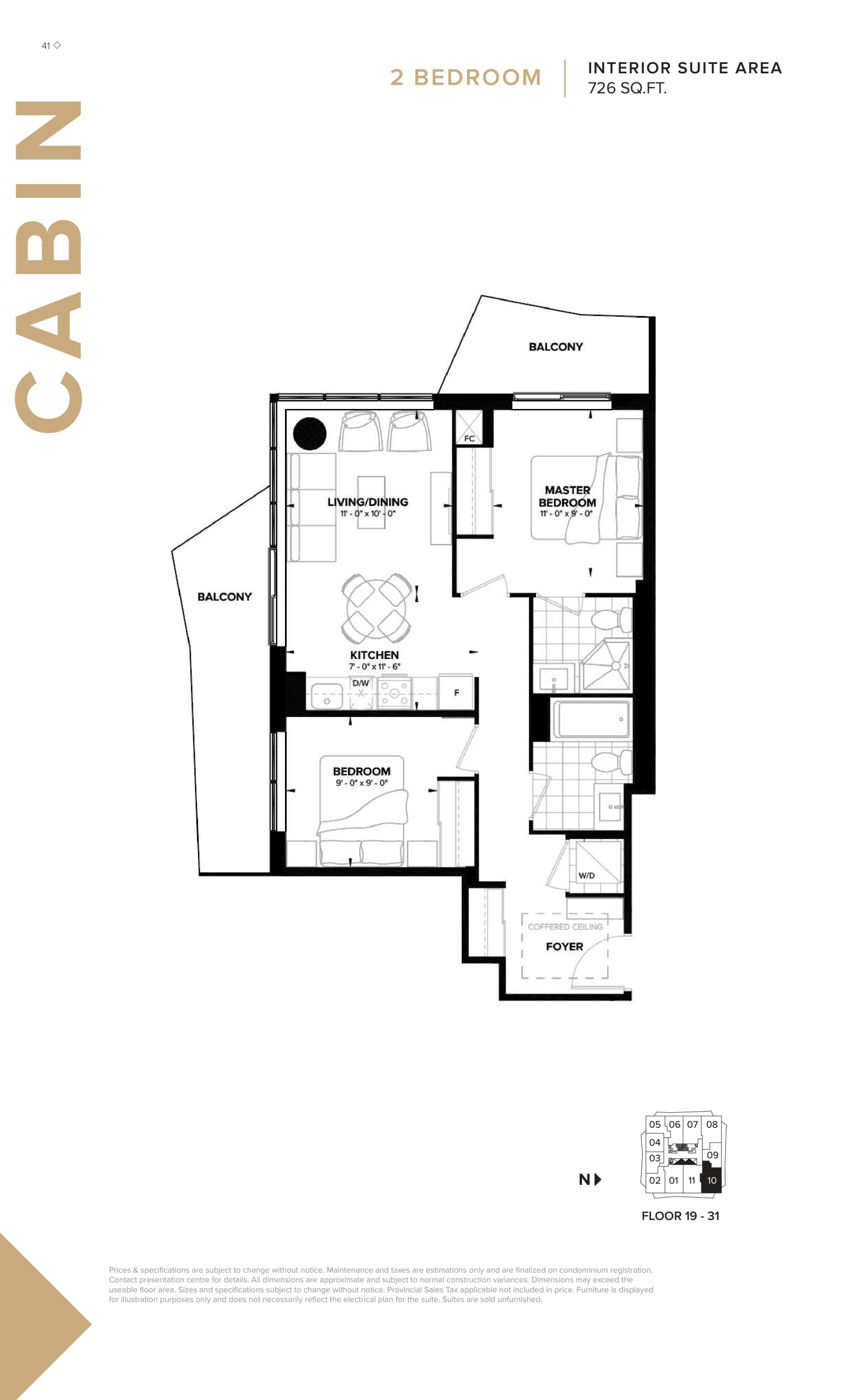 Cabin floor plan