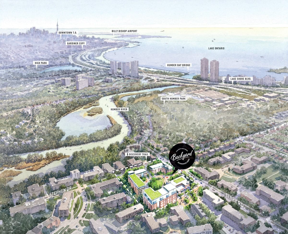 The Queensview at Backyard in Toronto — rendering 12
