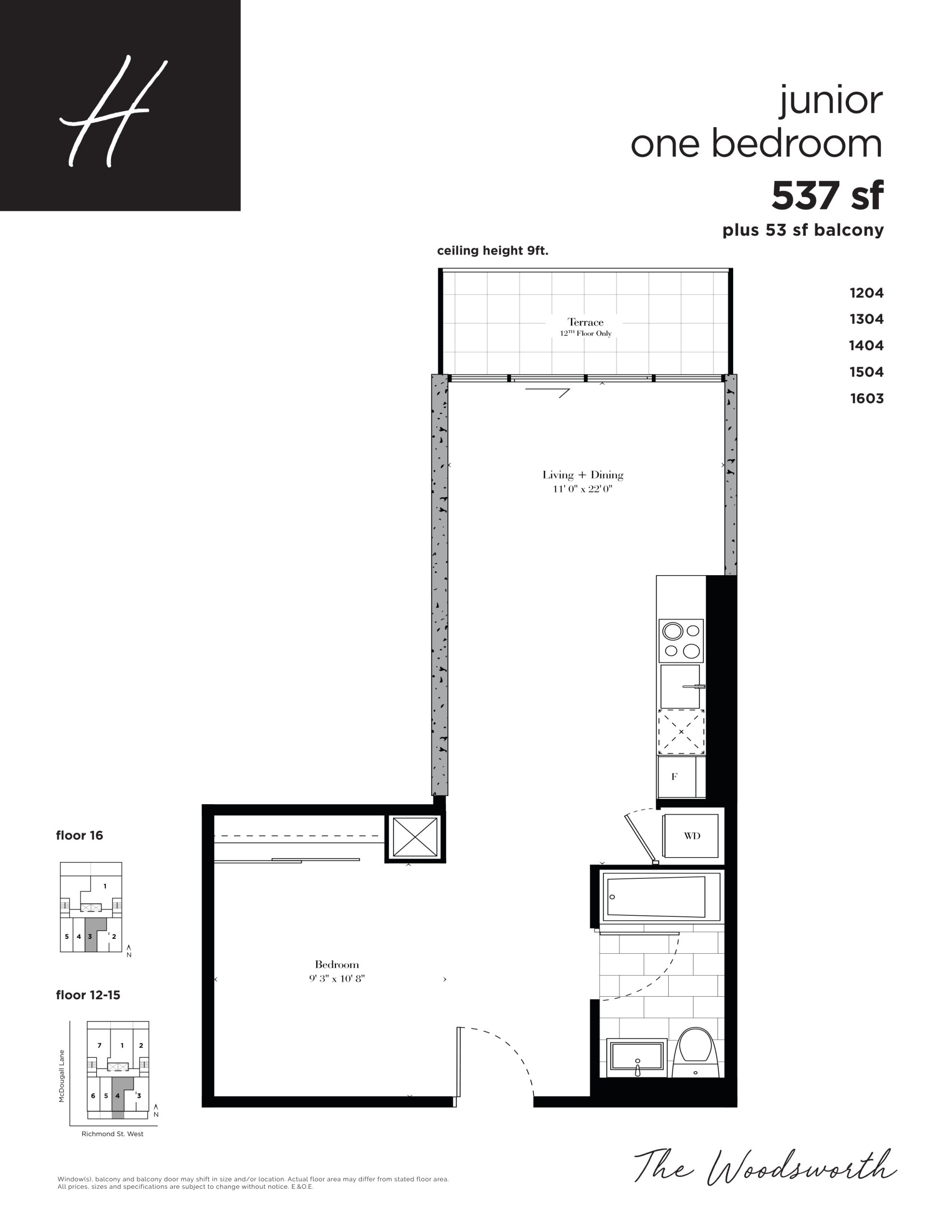 H floor plan