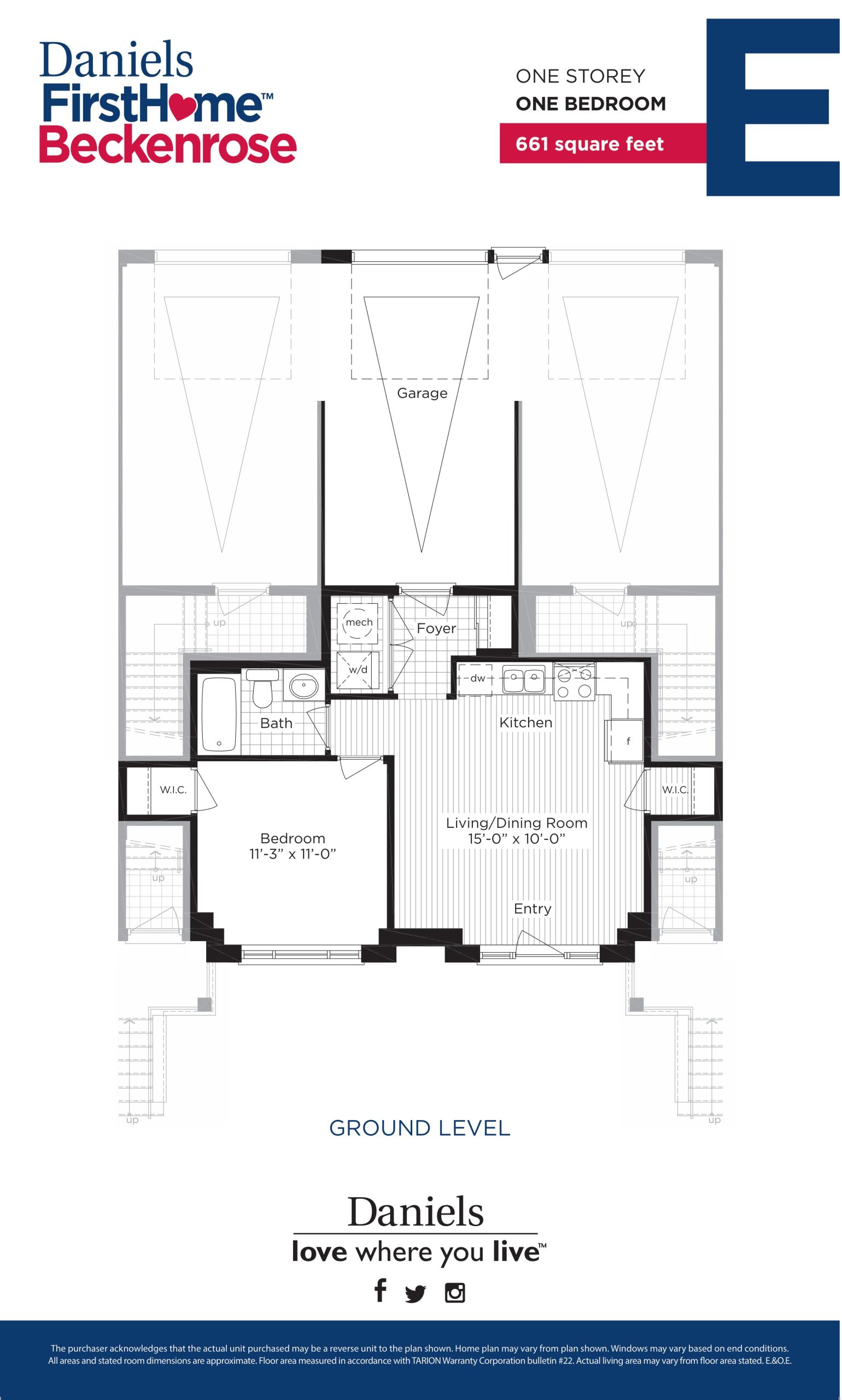 E floor plan