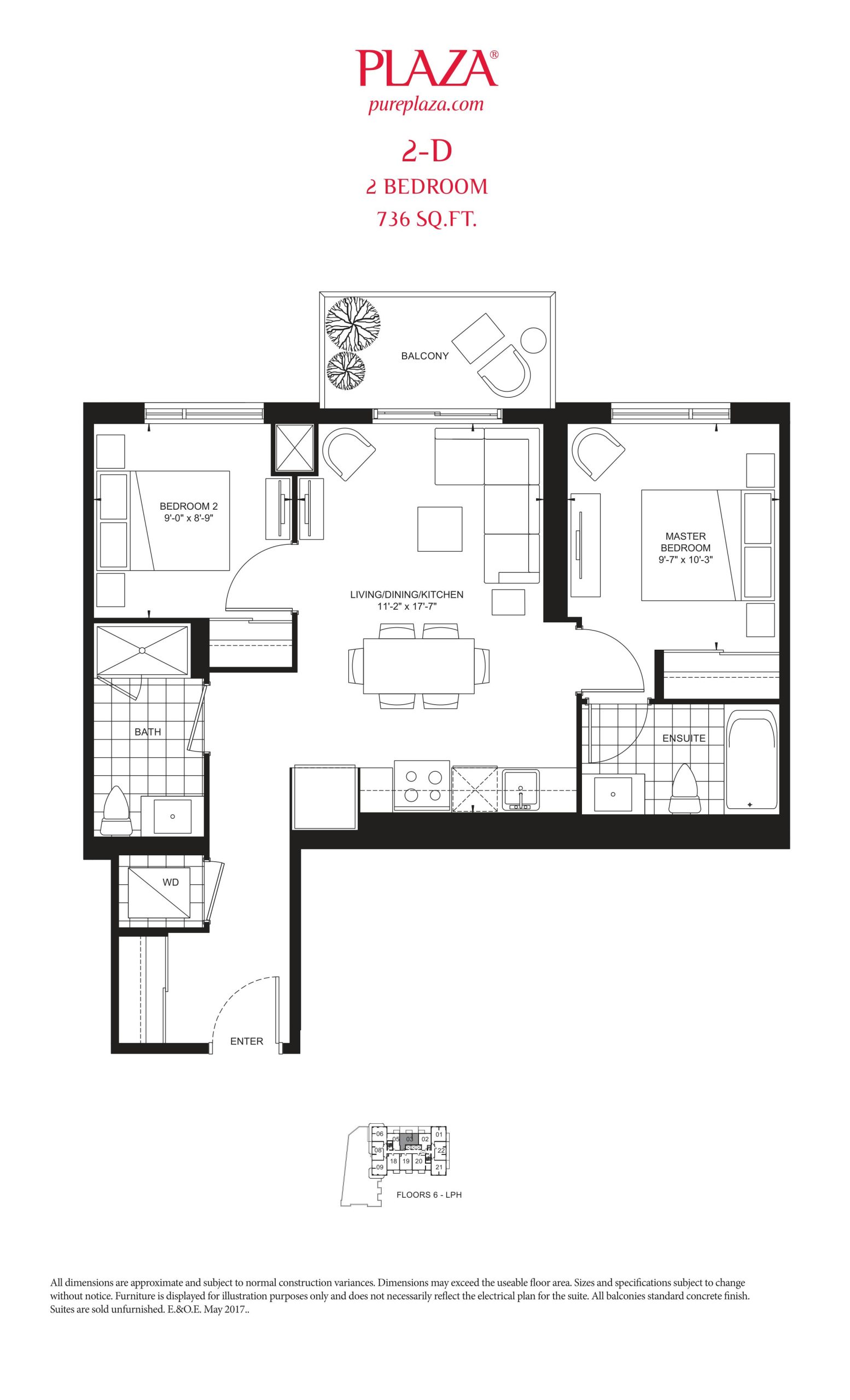 Suite 2-D floor plan