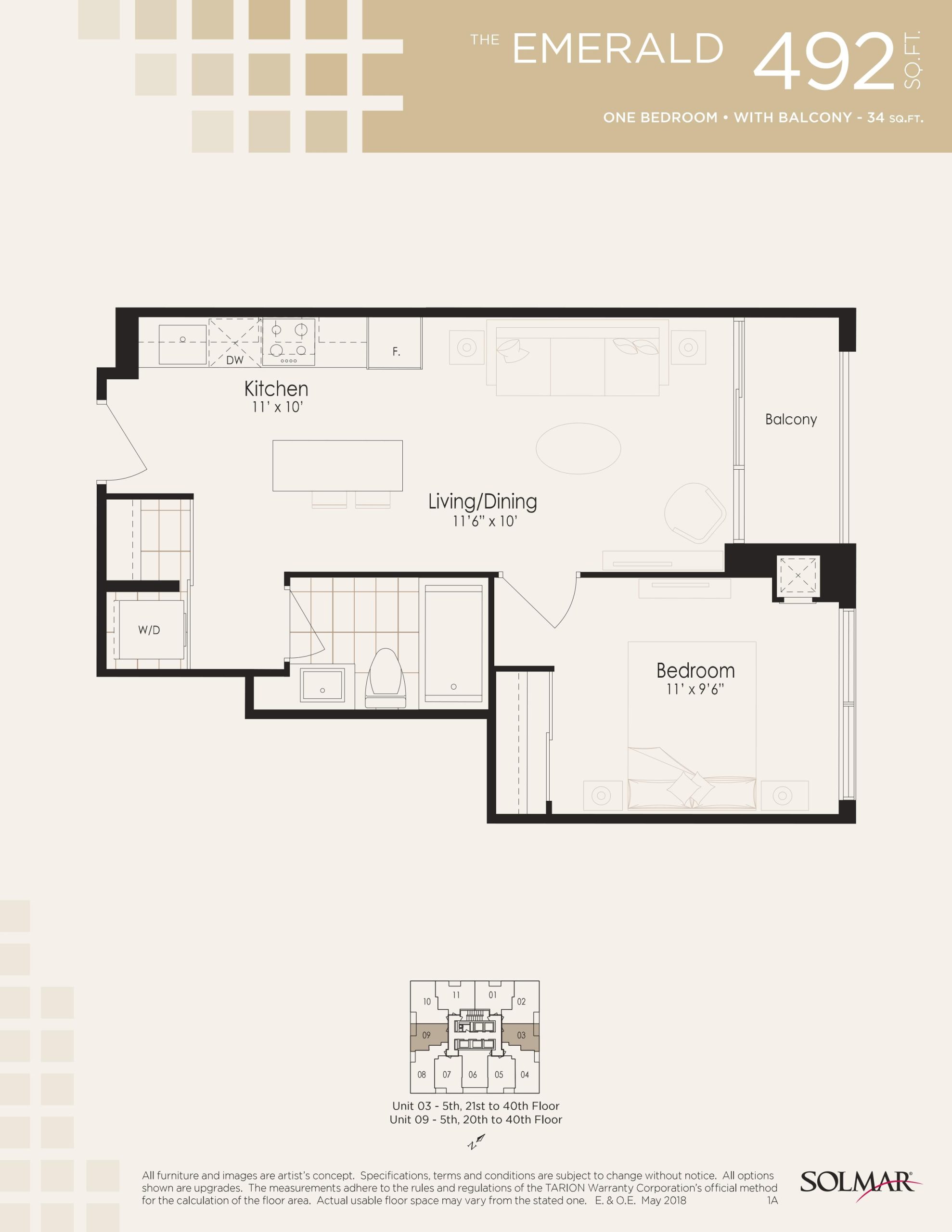 The Emerald floor plan