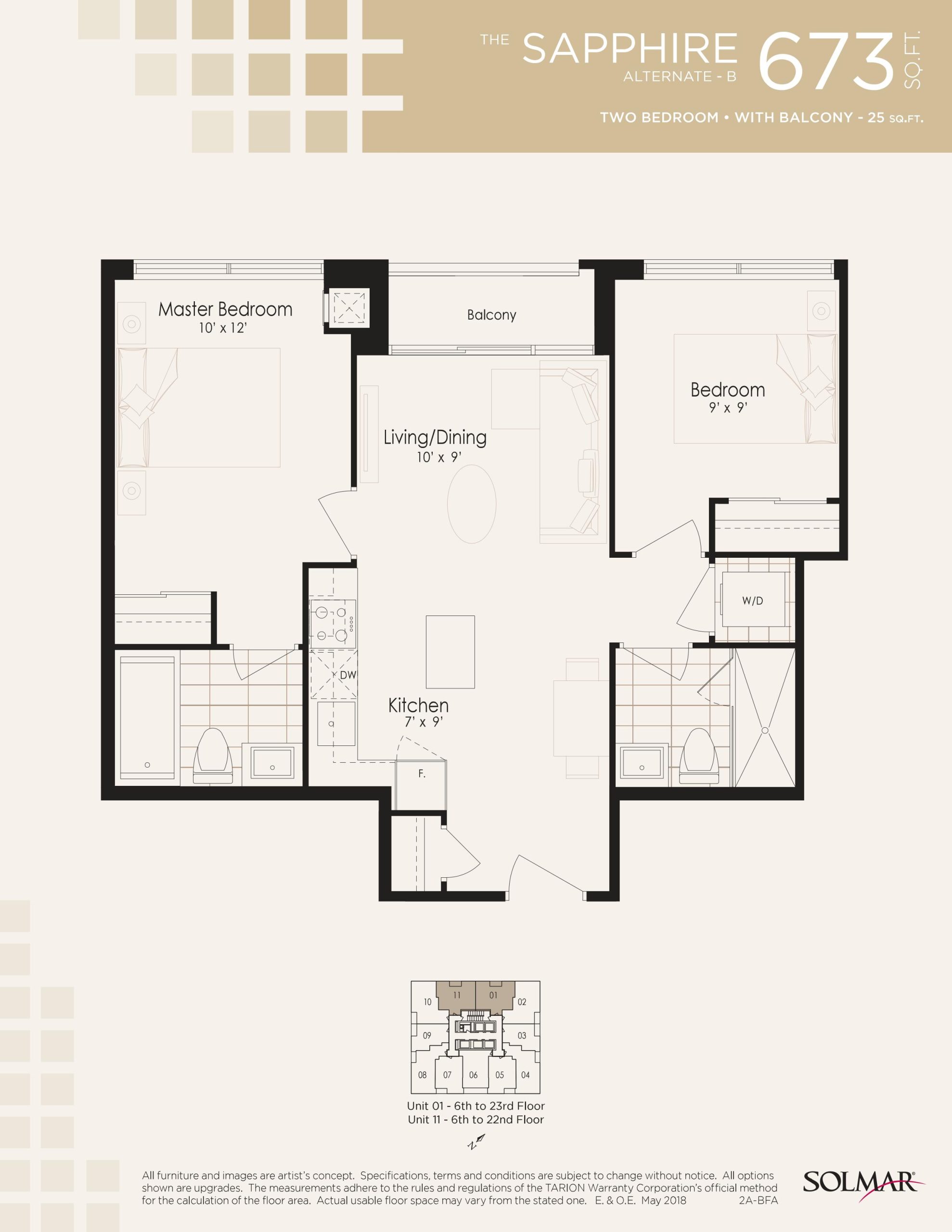 The Sapphire Alternate B floor plan
