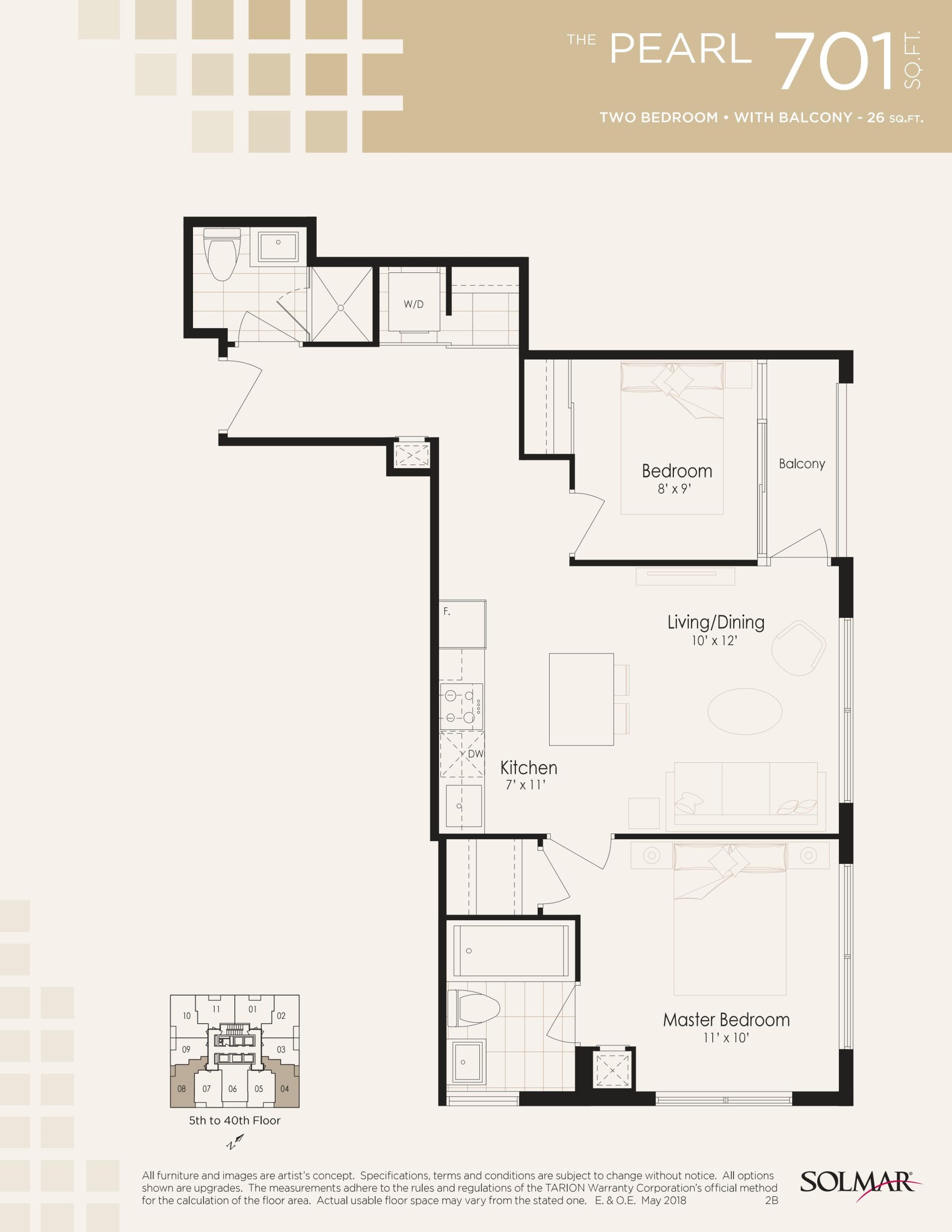 The Pearl floor plan
