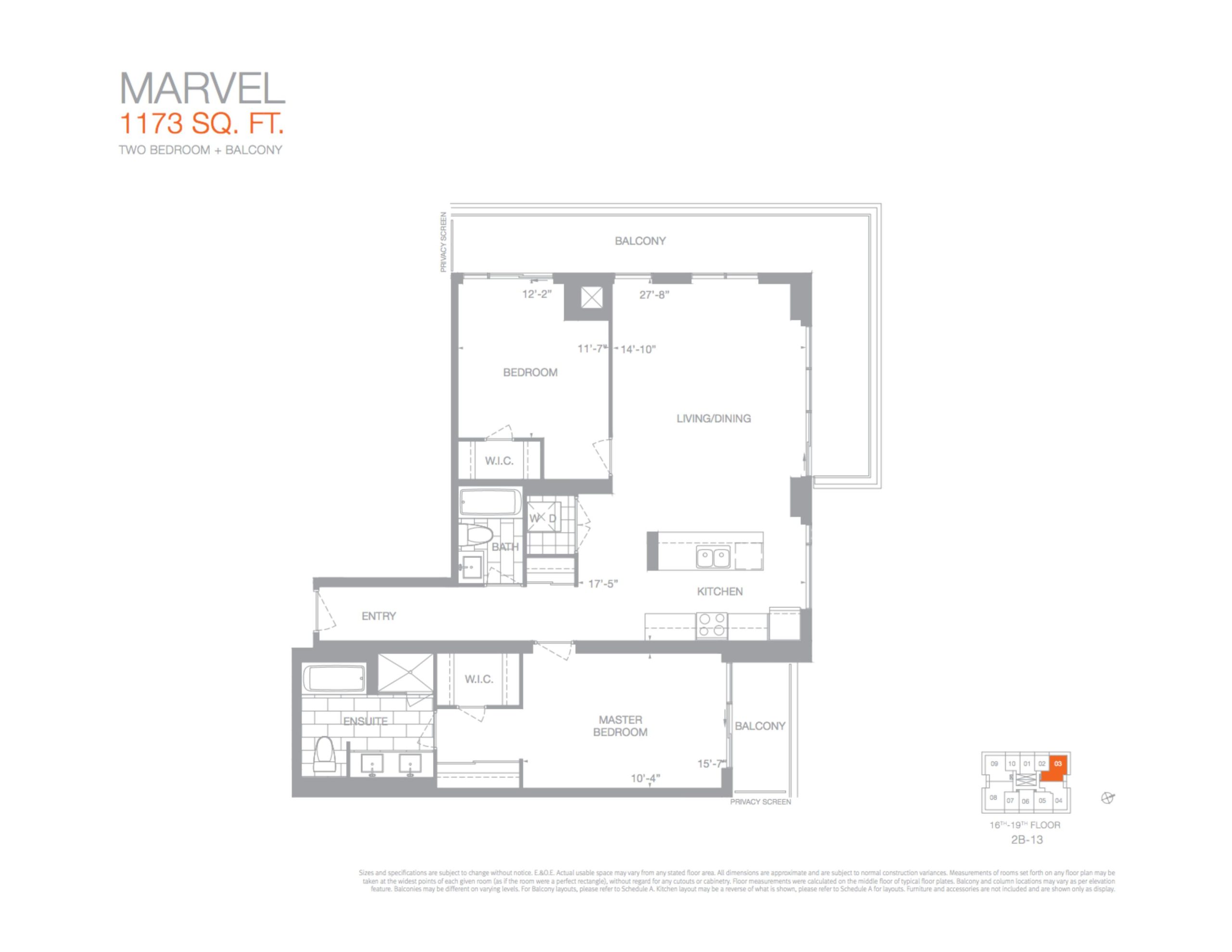 Marvel floor plan