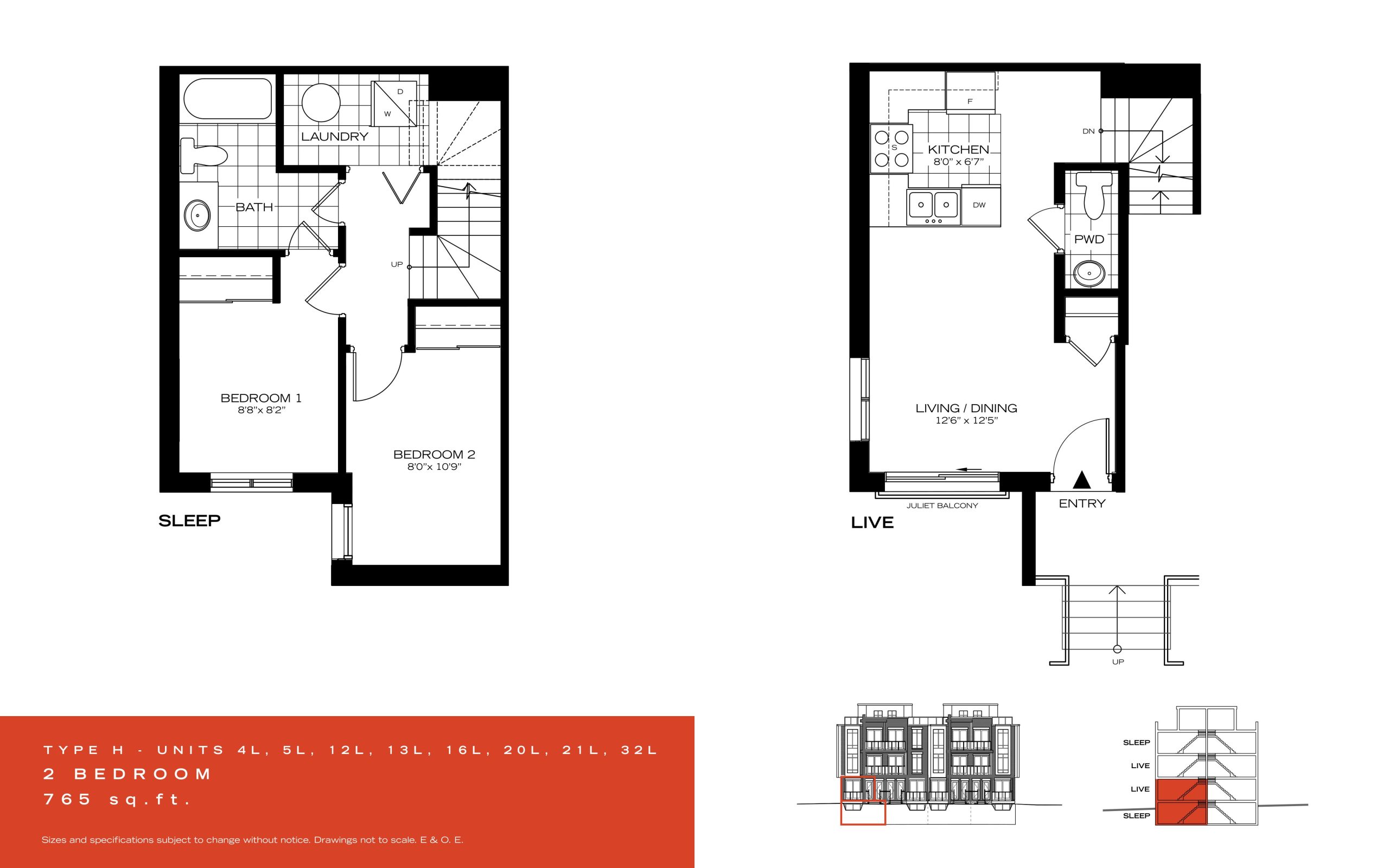 Type H floor plan