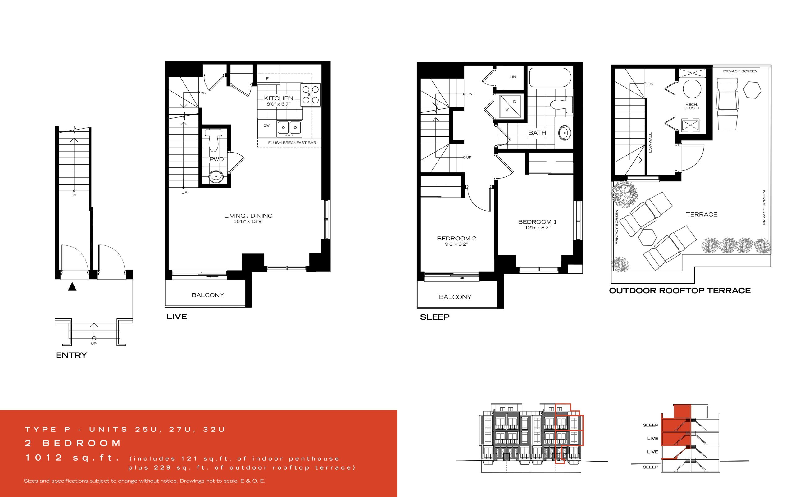 Type P floor plan