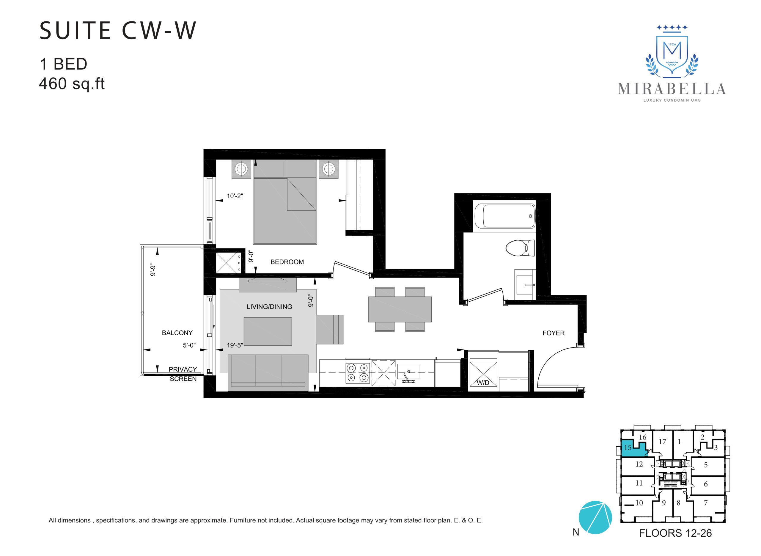 Suite CW-W floor plan