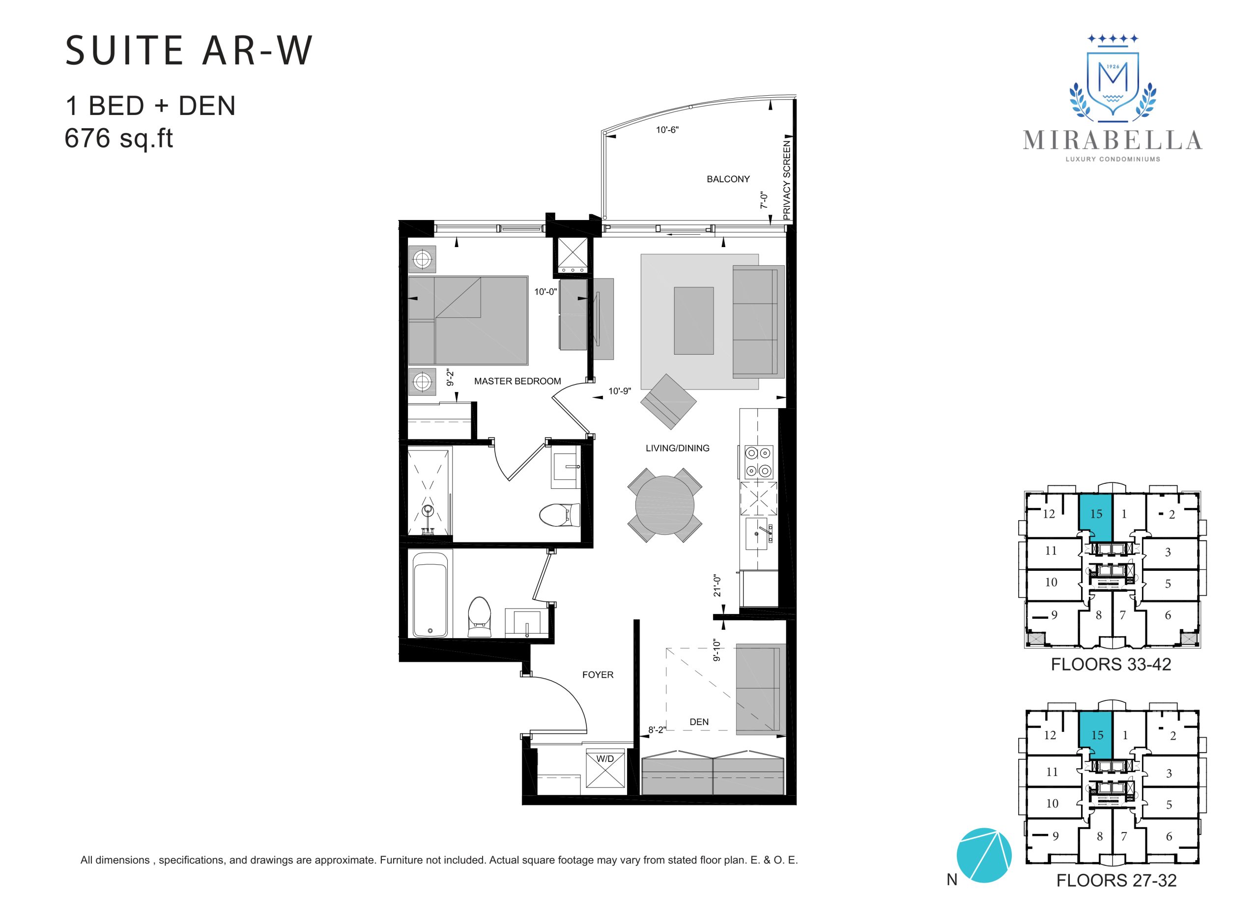 Suite AR-W floor plan