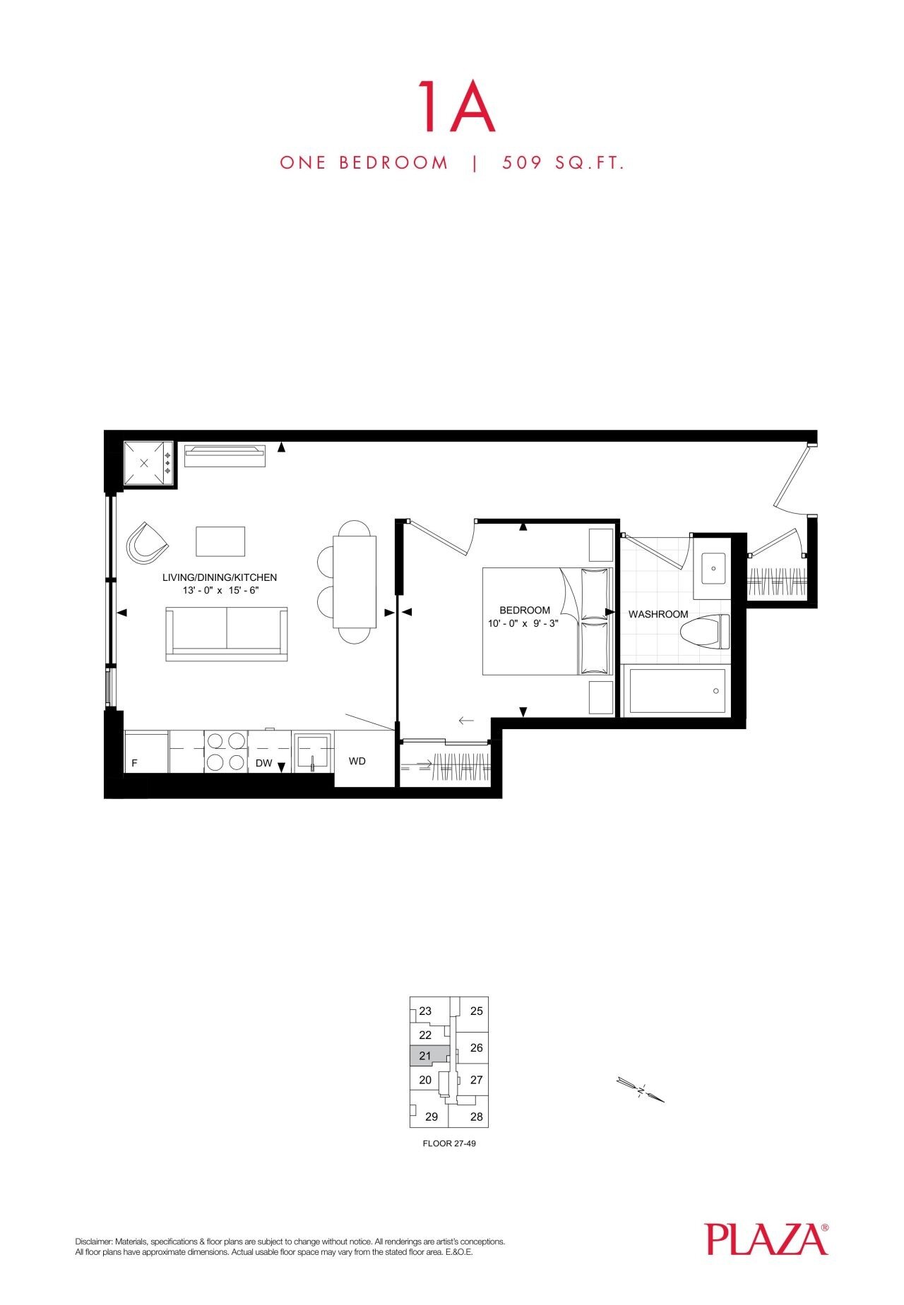 1-A floor plan