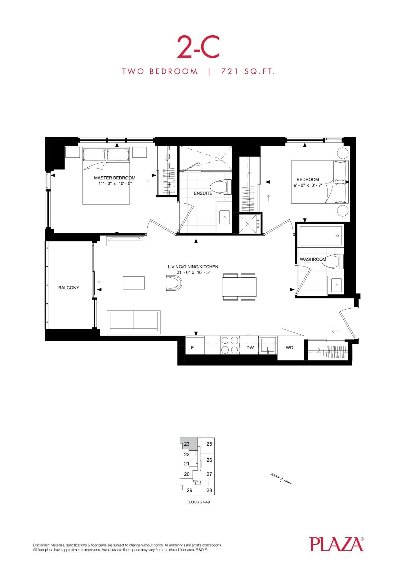 2-C floor plan