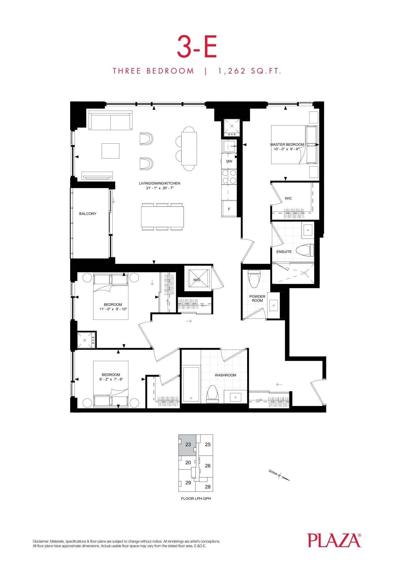 3-E floor plan