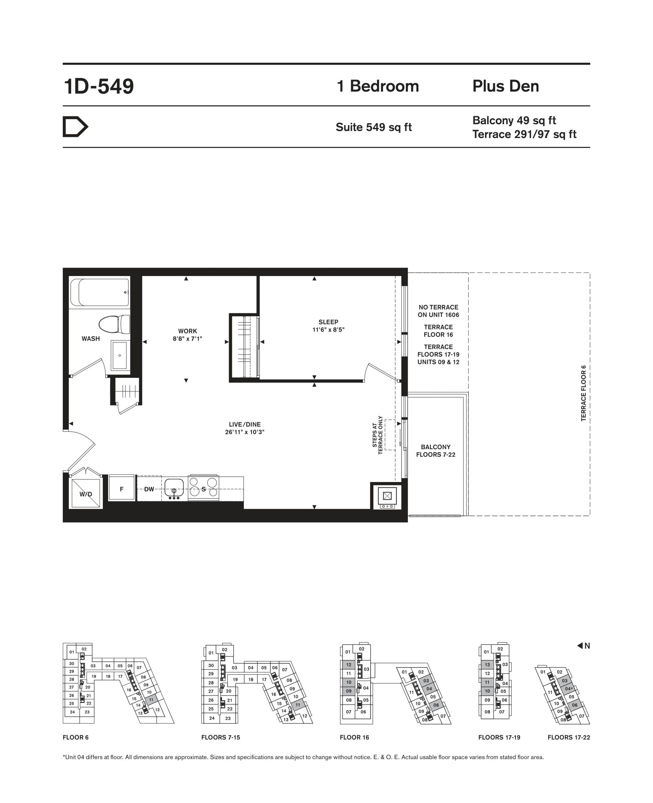 1D-549 floor plan