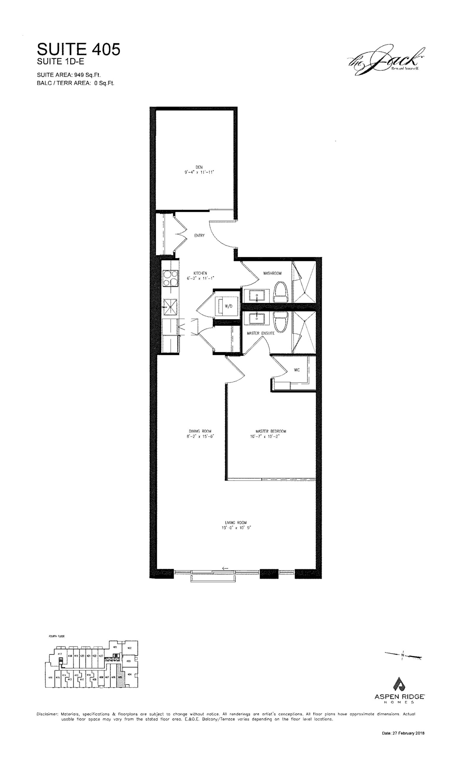Suite 405 floor plan