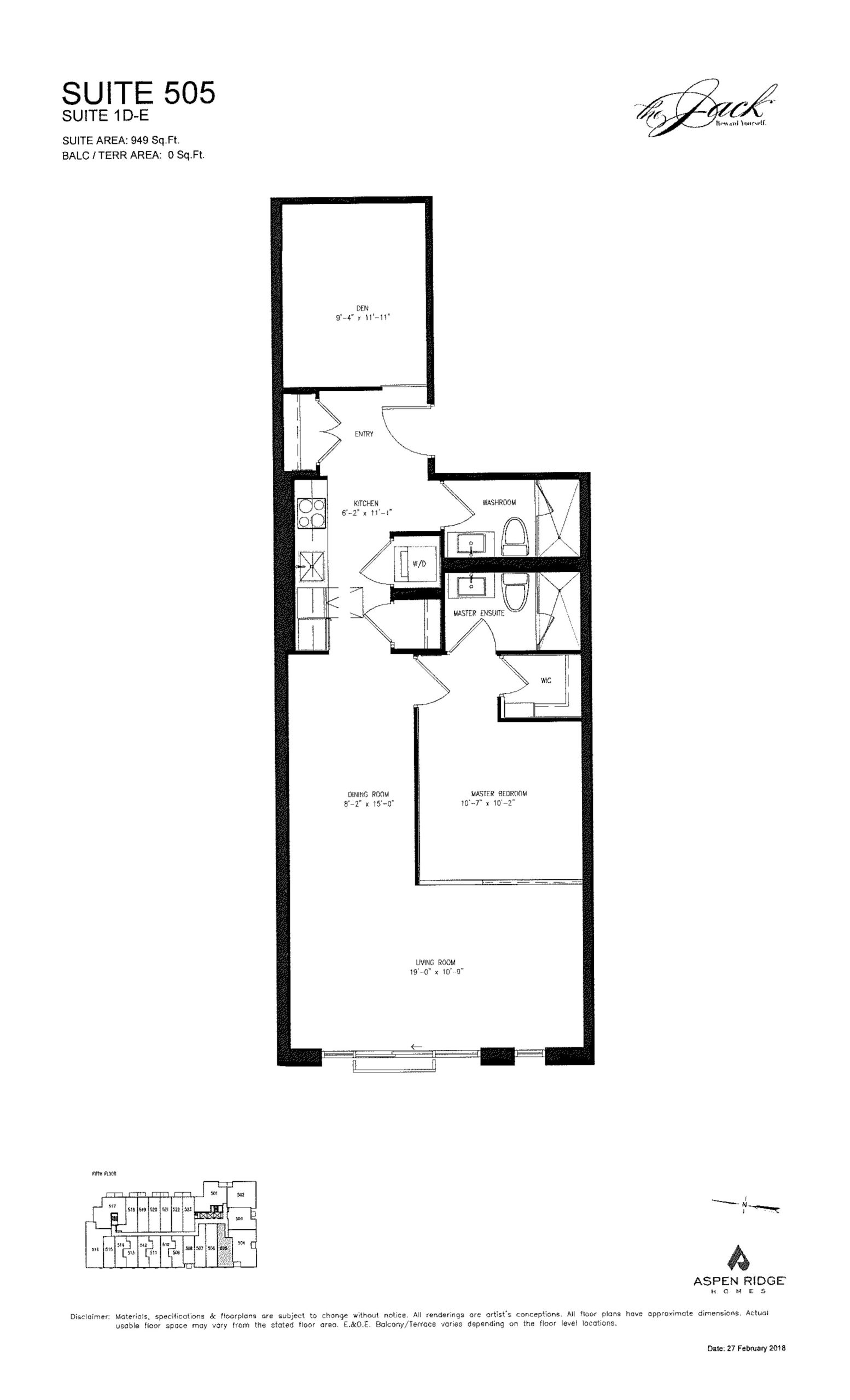 Suite 505 floor plan