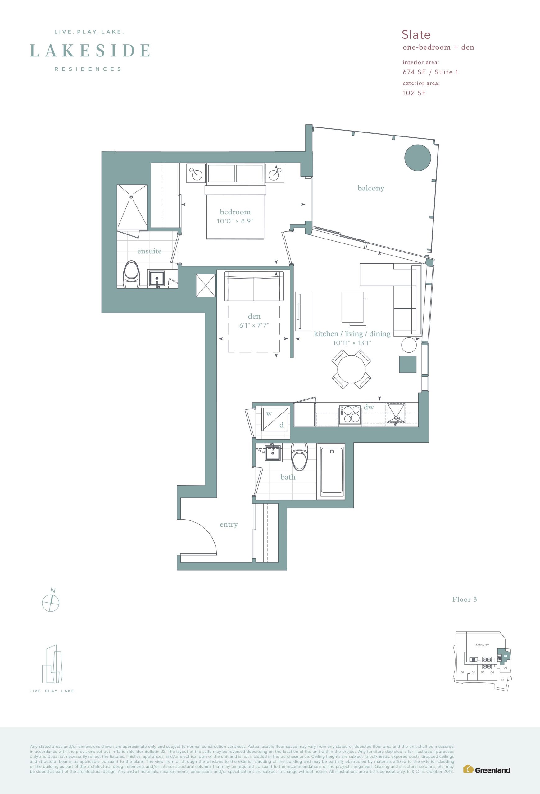 Slate floor plan