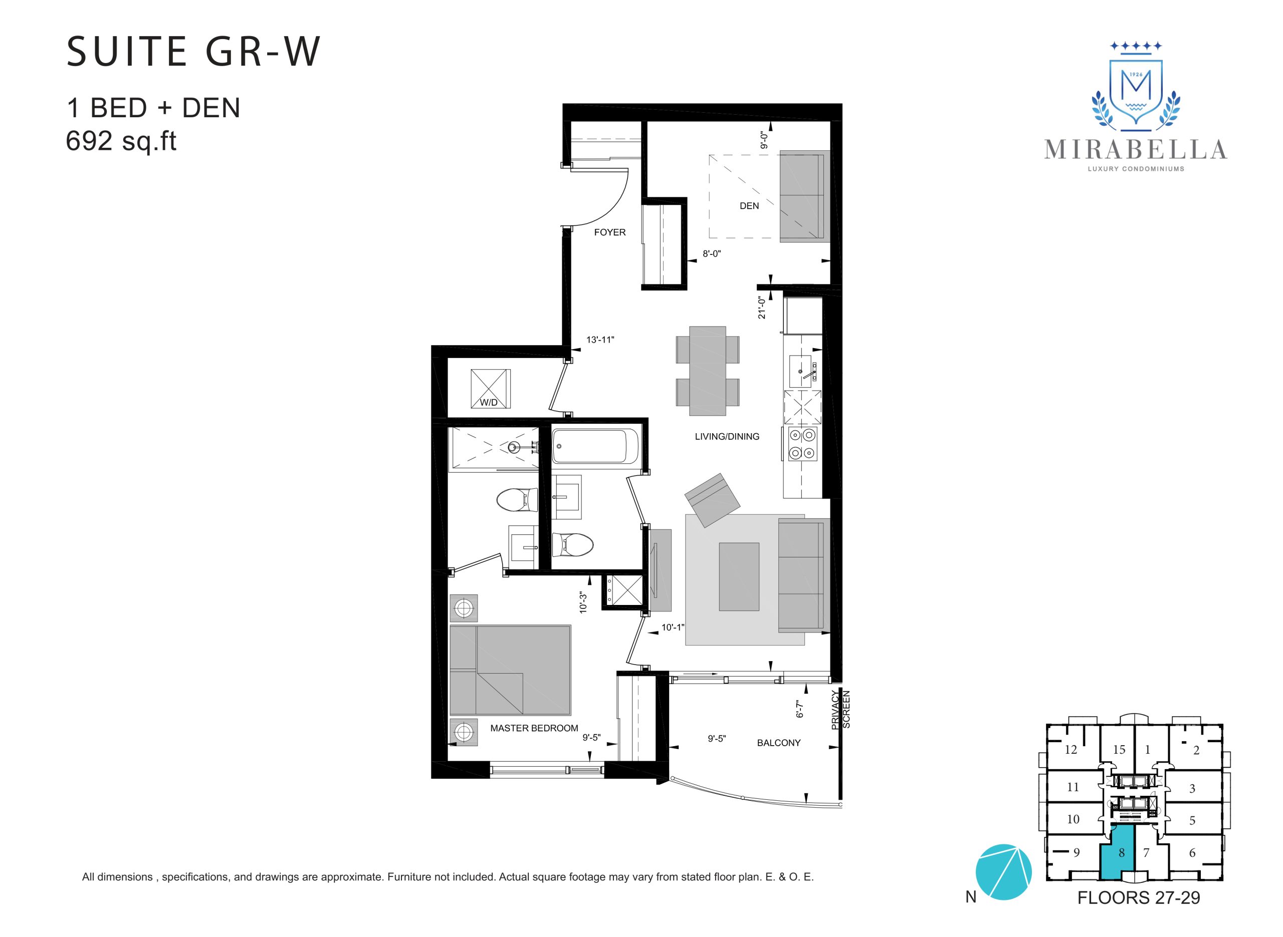 Suite GR-W floor plan