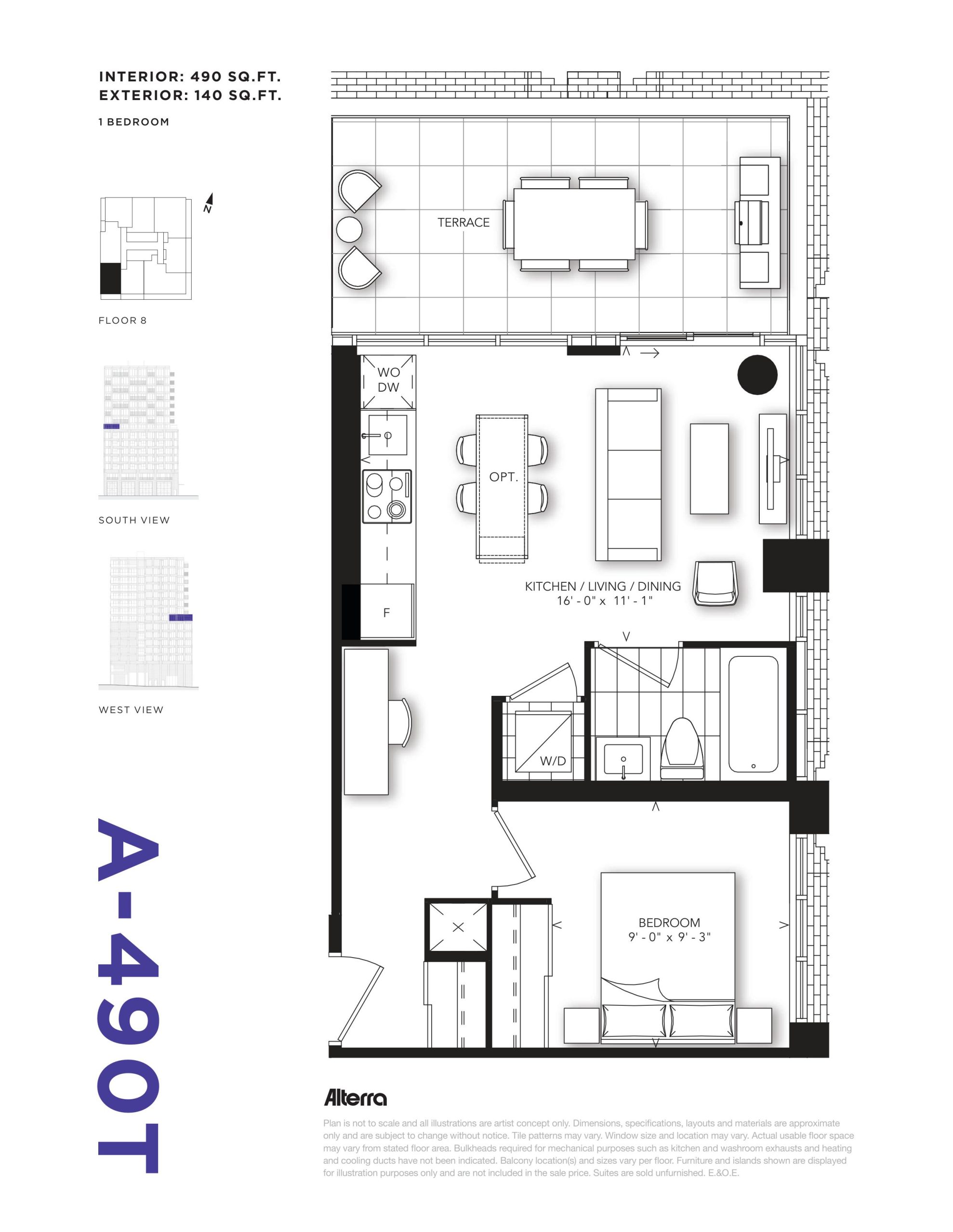 A-490T floor plan