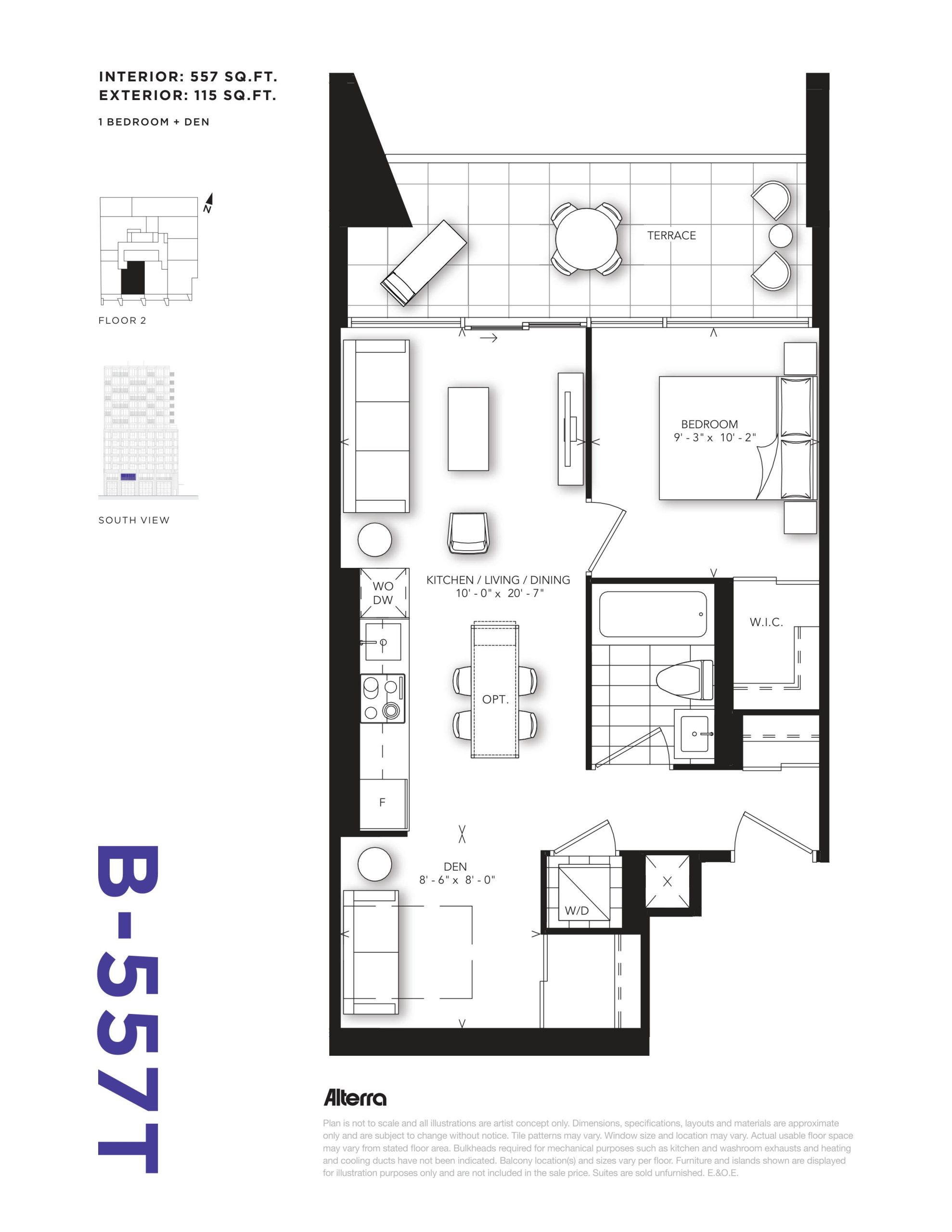 B-557T floor plan