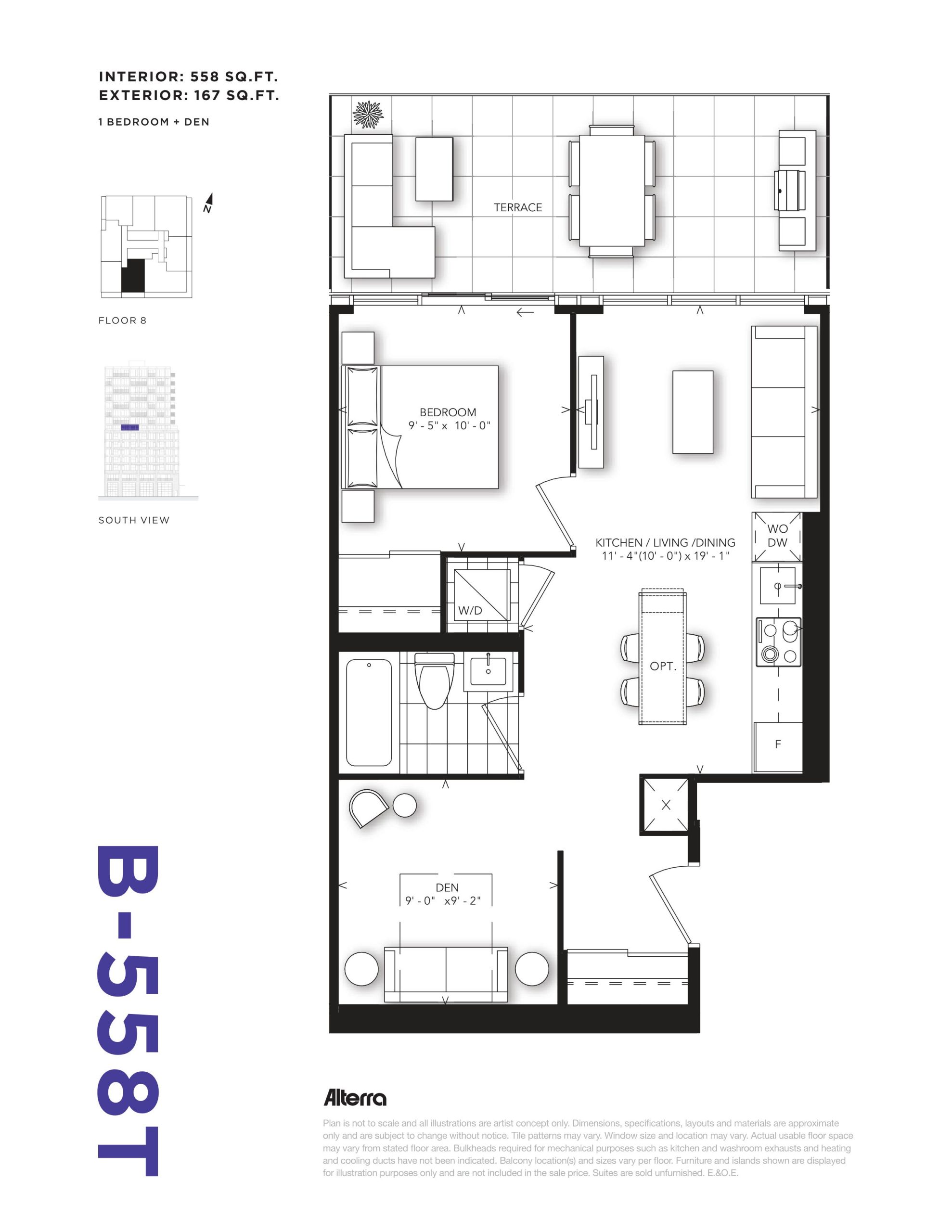 B-558T floor plan
