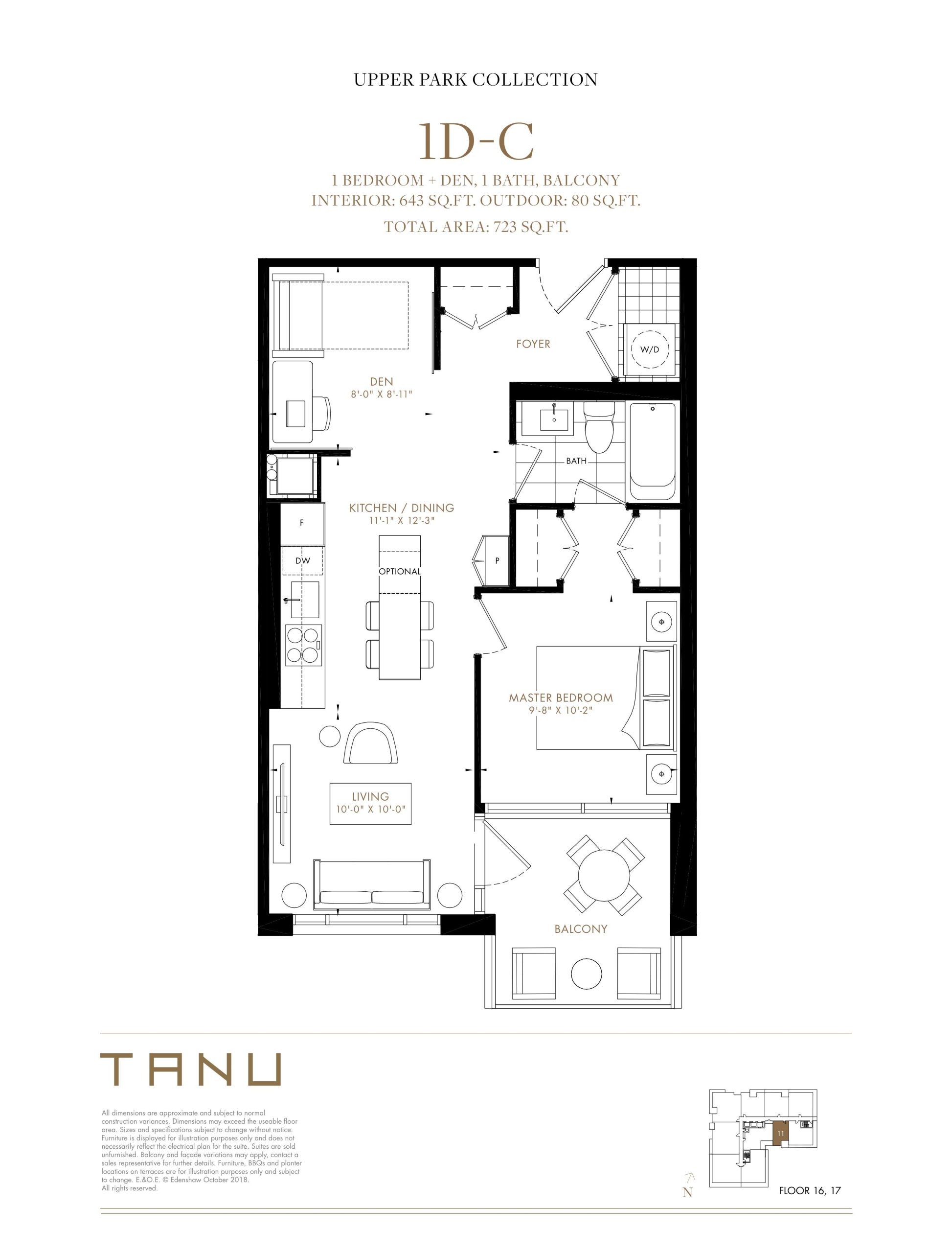 1D-C (Upper Park Collection) floor plan
