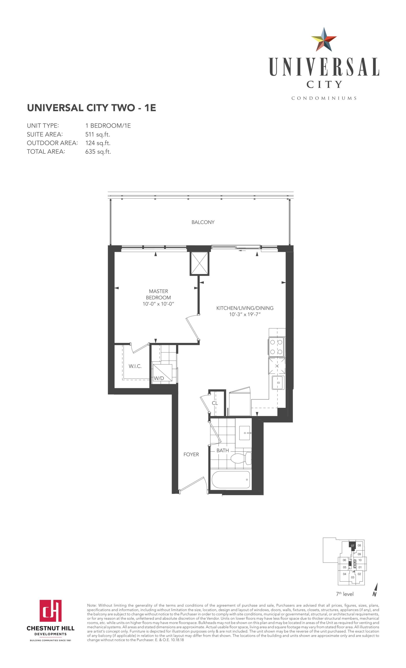 1E floor plan