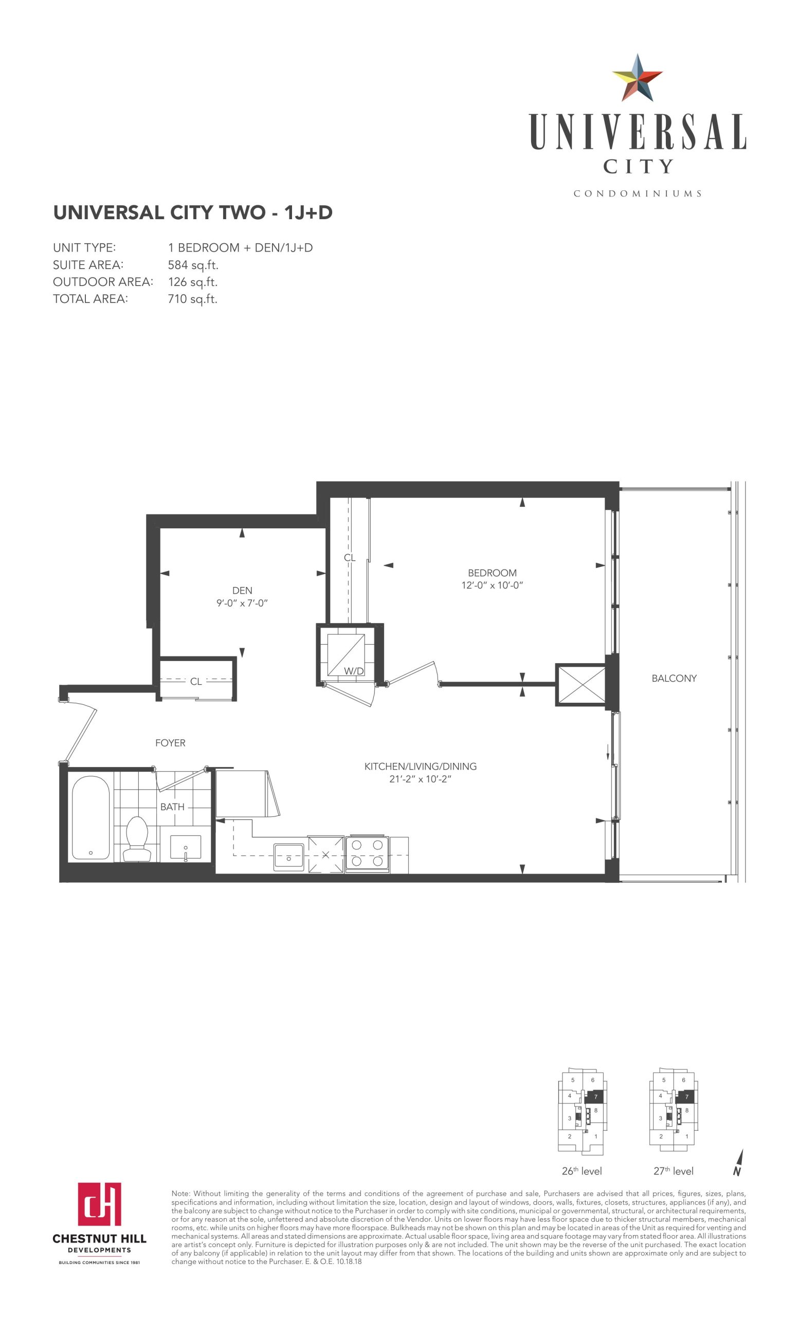 1J+D floor plan