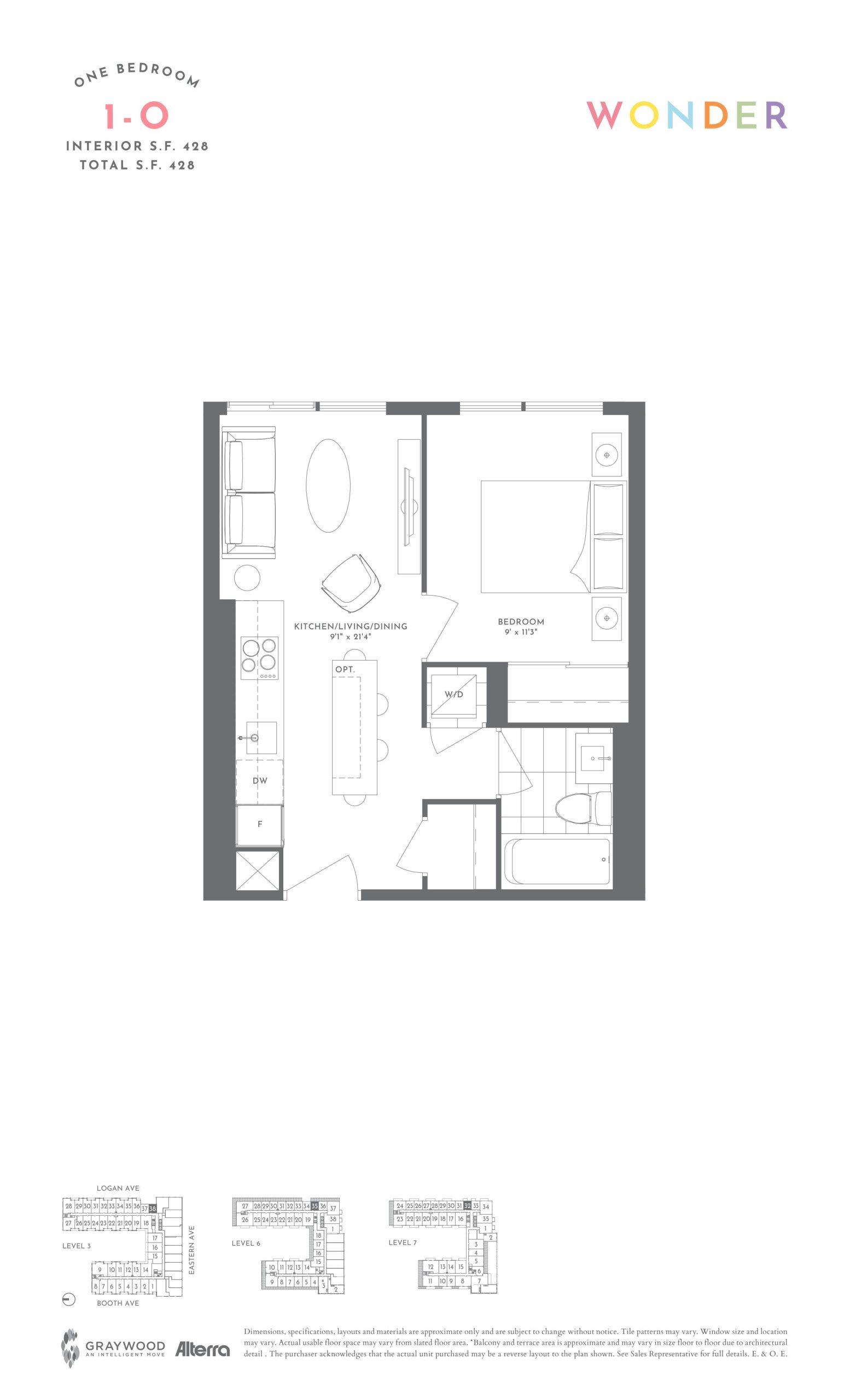 1-O floor plan
