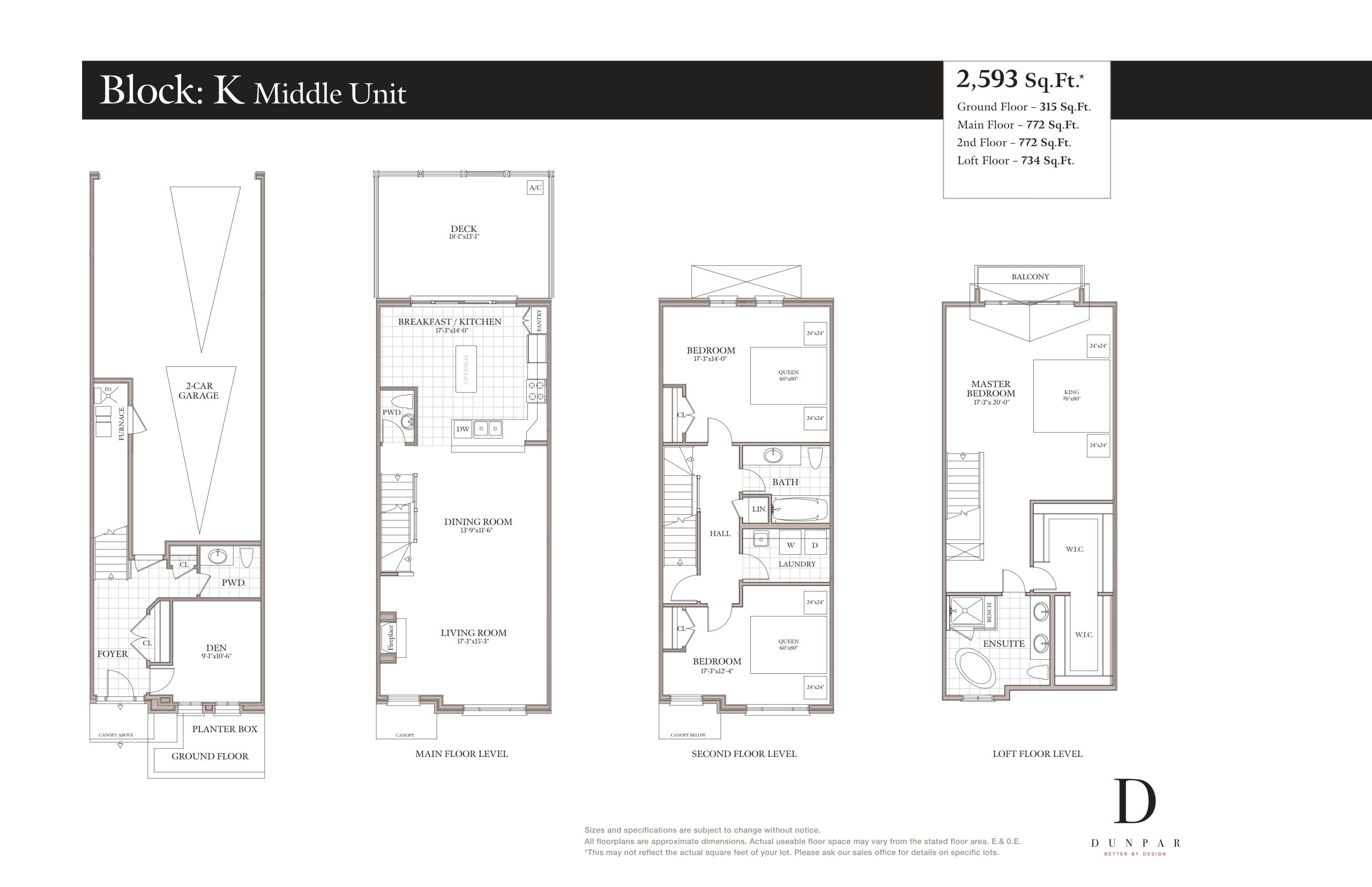 Block: K Middle Unit floor plan