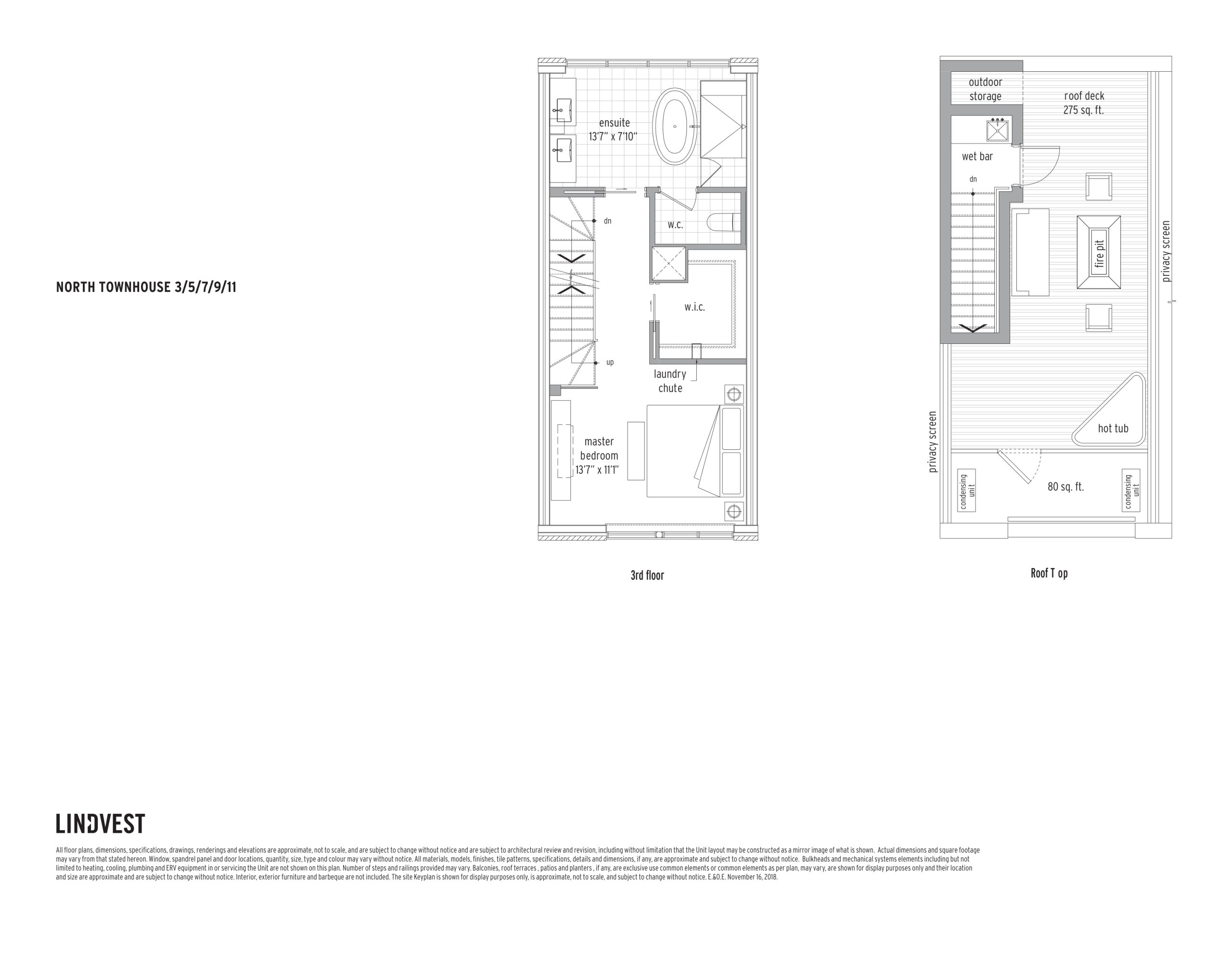 North Townhouse - 3 / 5 / 7 / 9 / 11 (2/2) floor plan