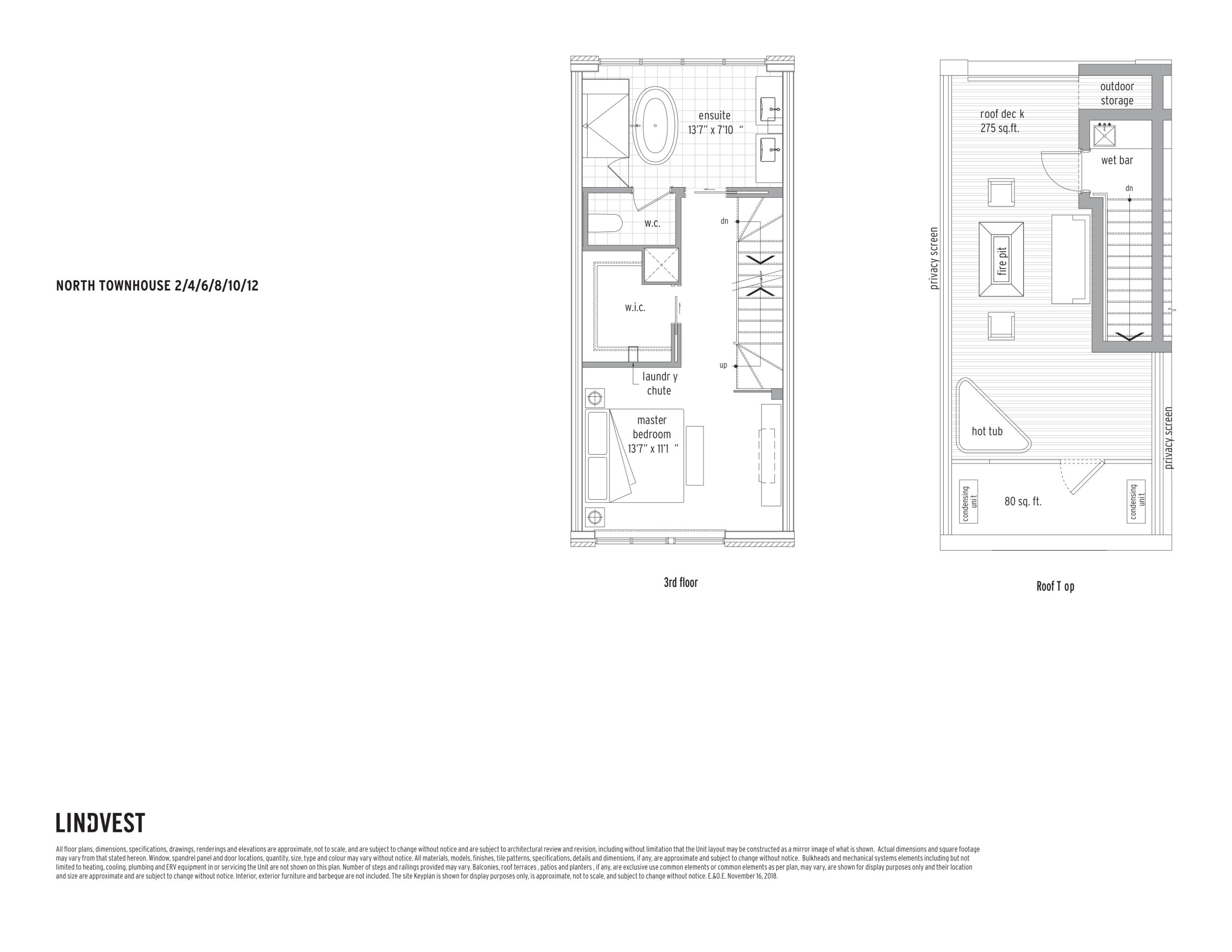 North Townhouse - 2 / 4 / 6 / 8 / 10 / 12 (2/2) floor plan