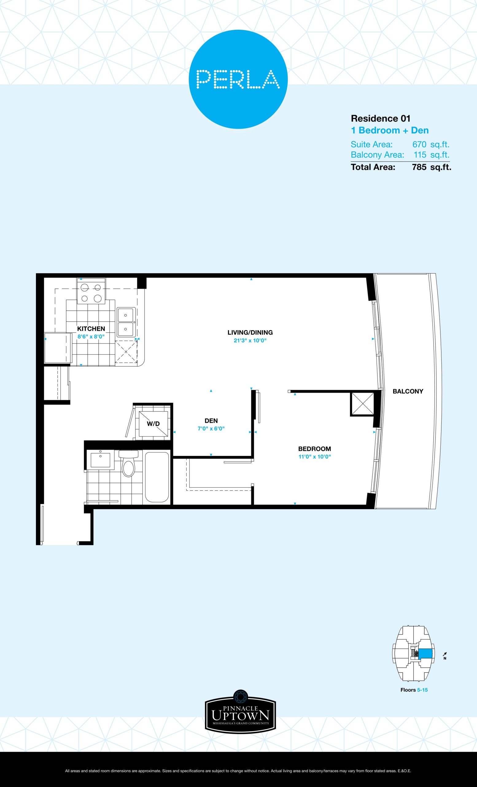 Residence 01 - West Tower floor plan