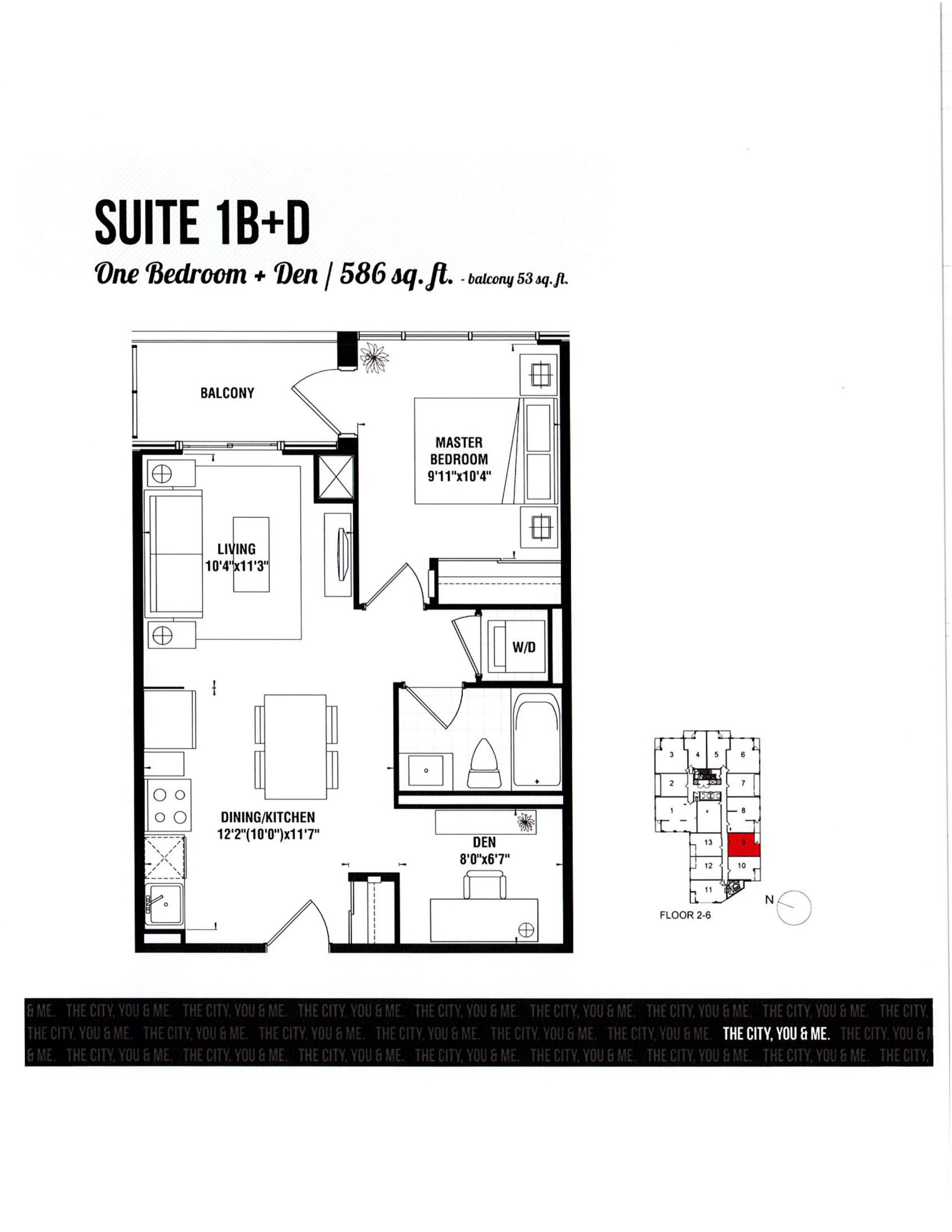 Suite 1B+D floor plan
