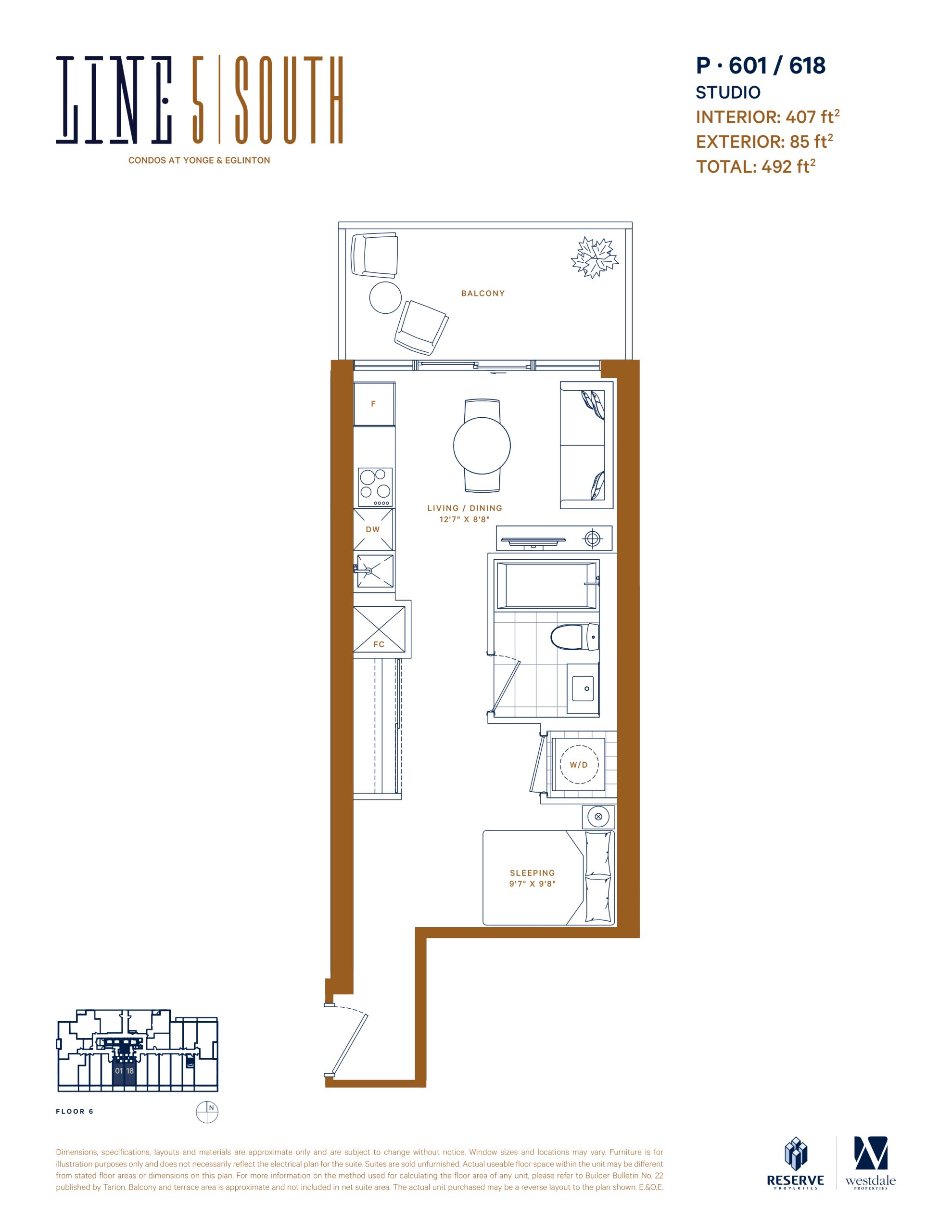 P-601 / 618 floor plan