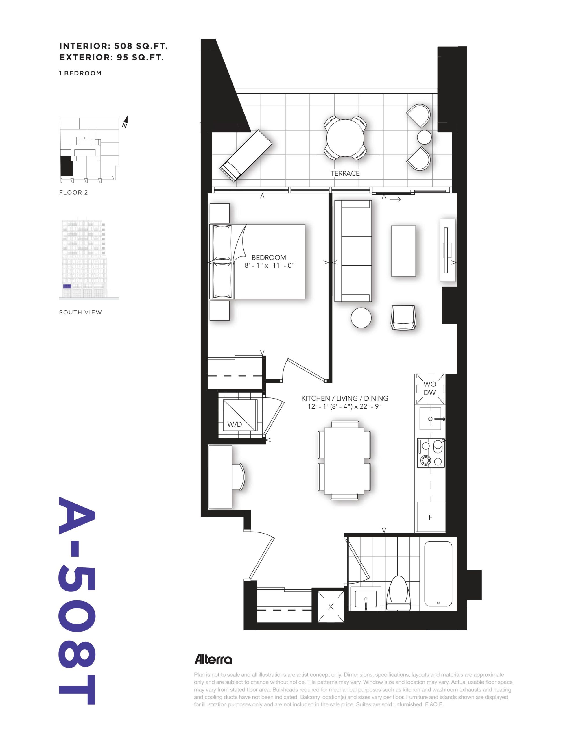 A-508T floor plan