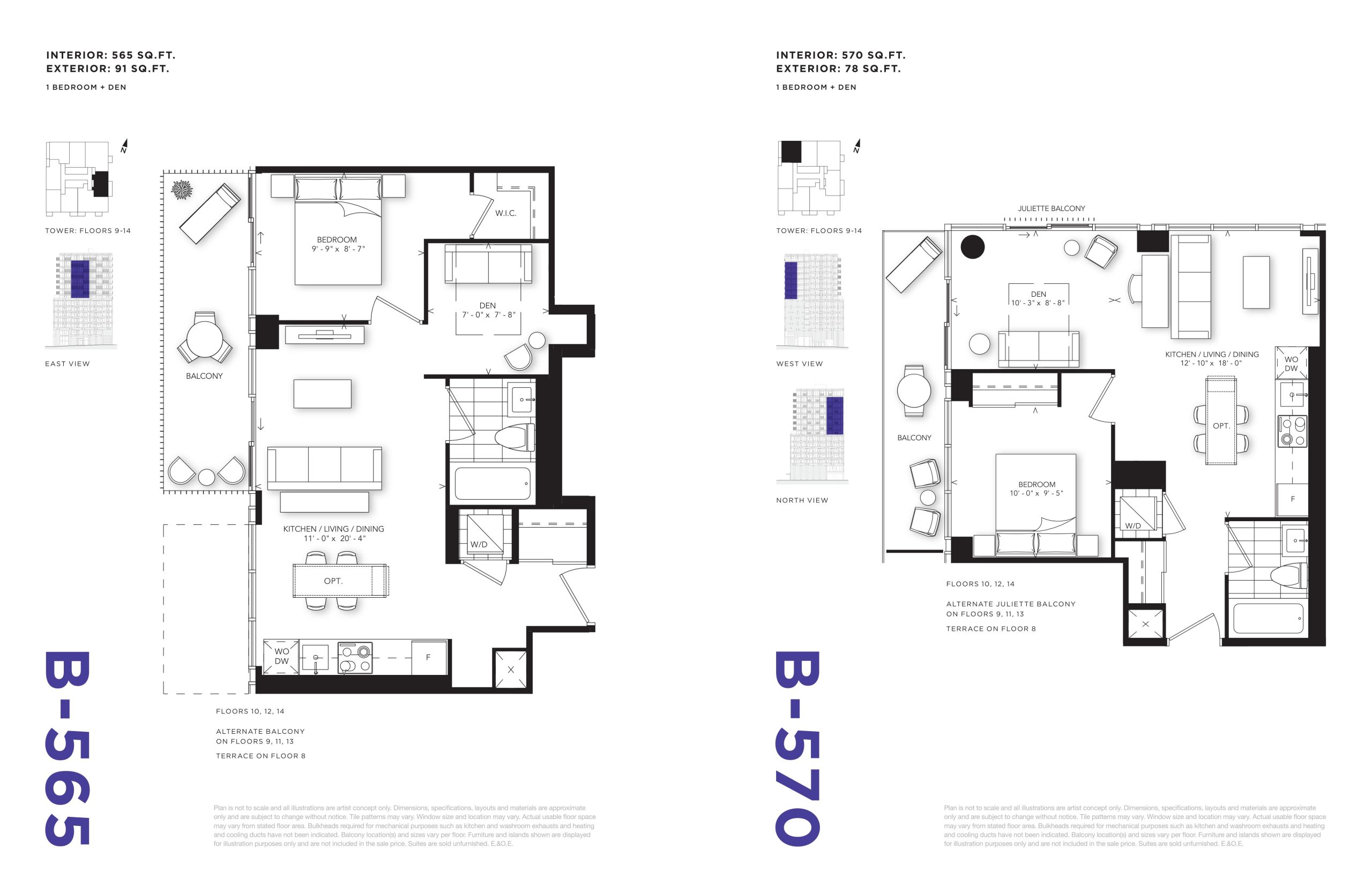 B-565 floor plan