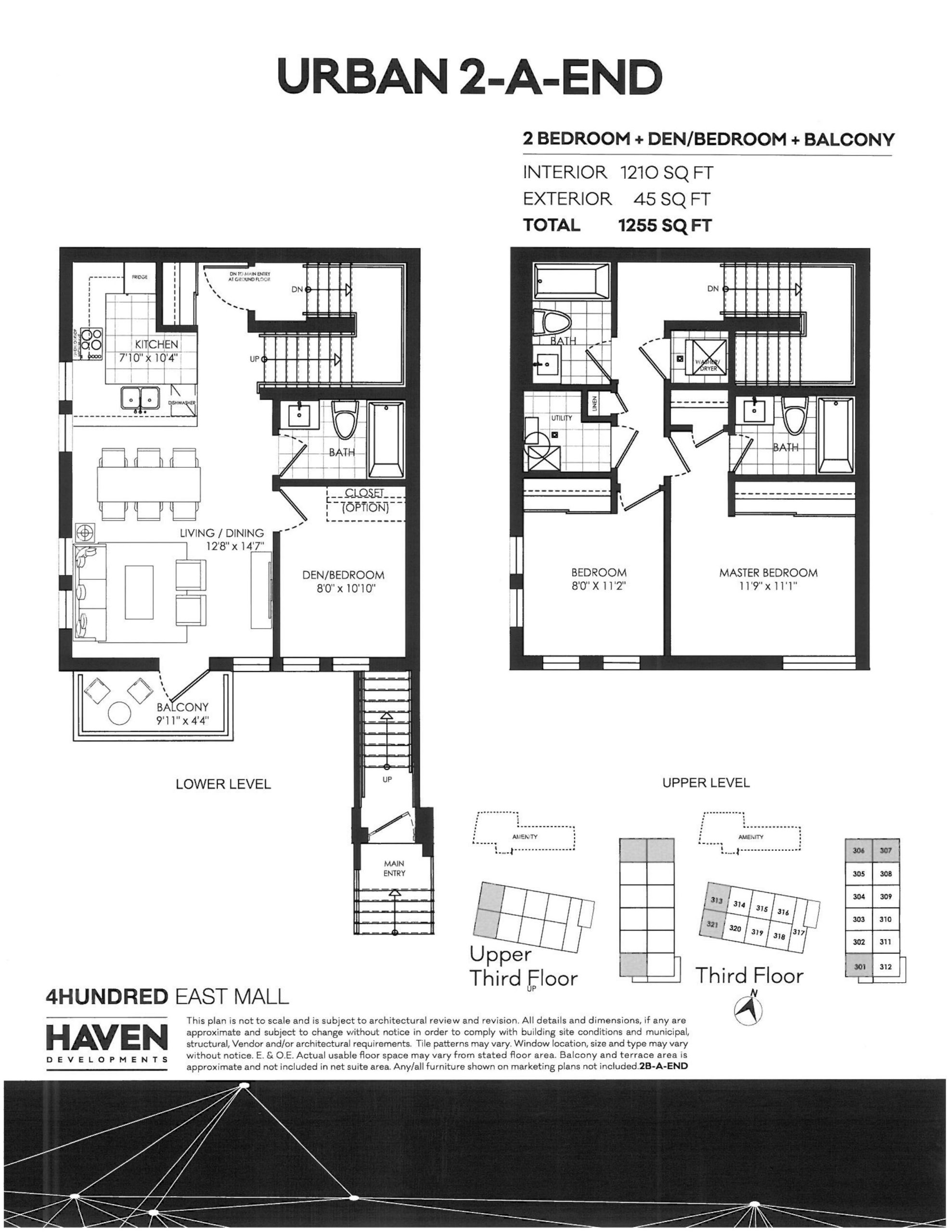 Urban 2-A-End floor plan