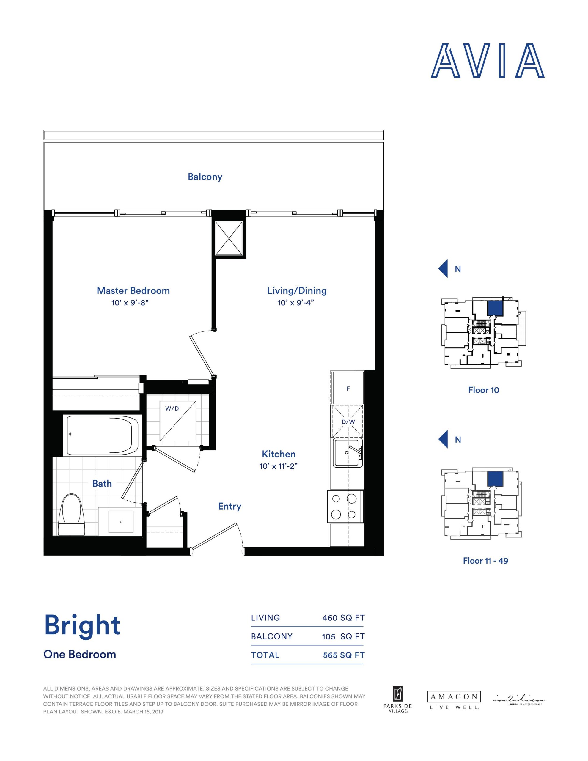 Bright floor plan