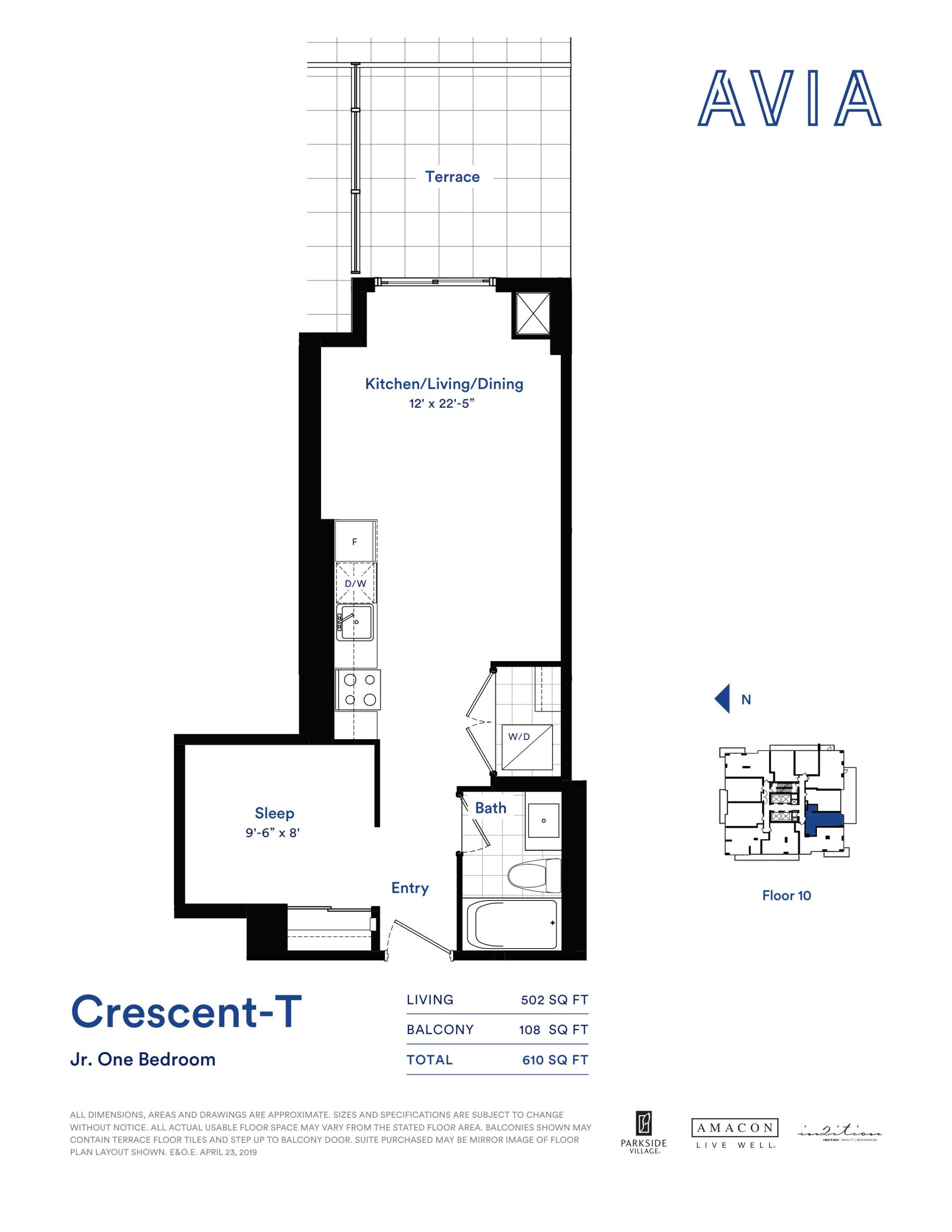 Crescent-T floor plan