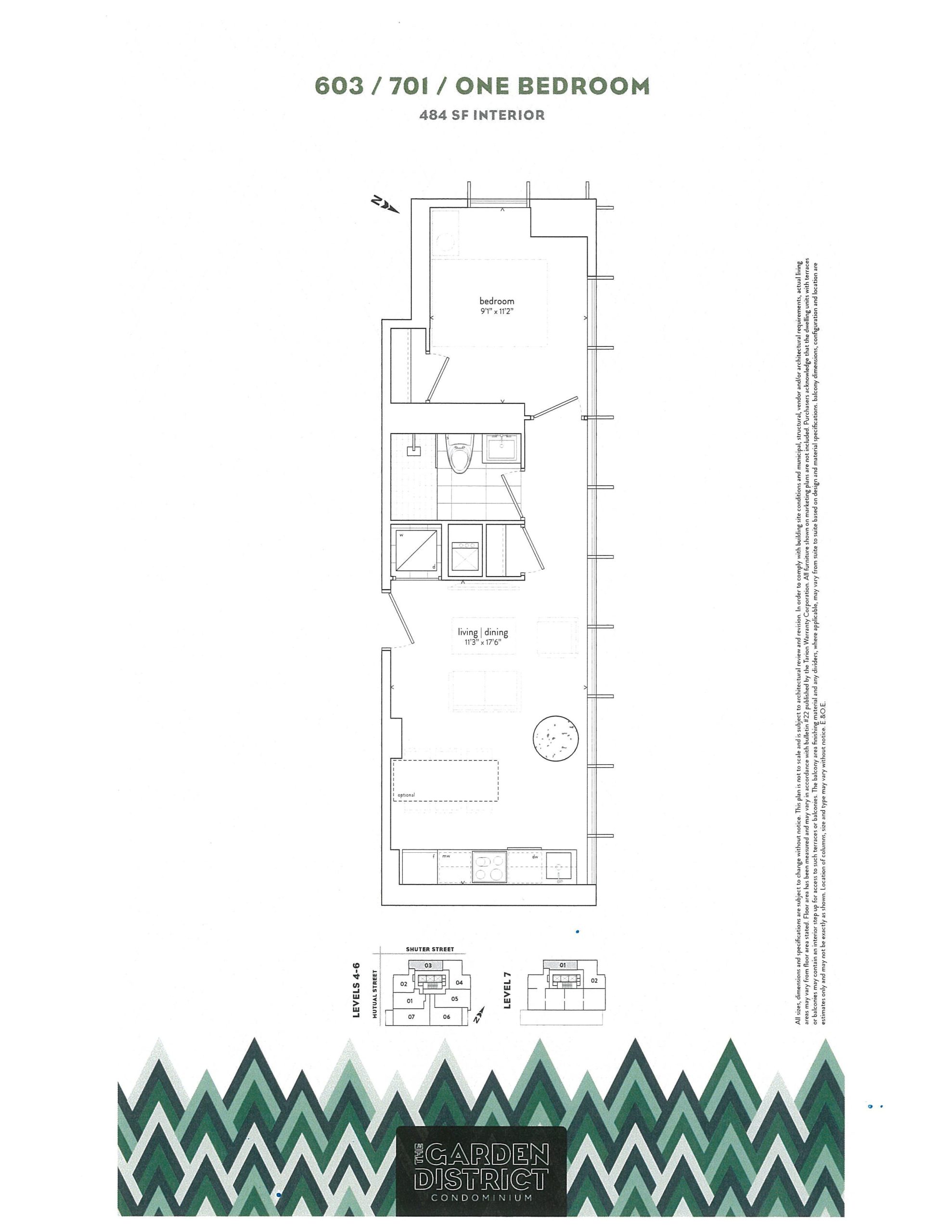 603 / 701 floor plan