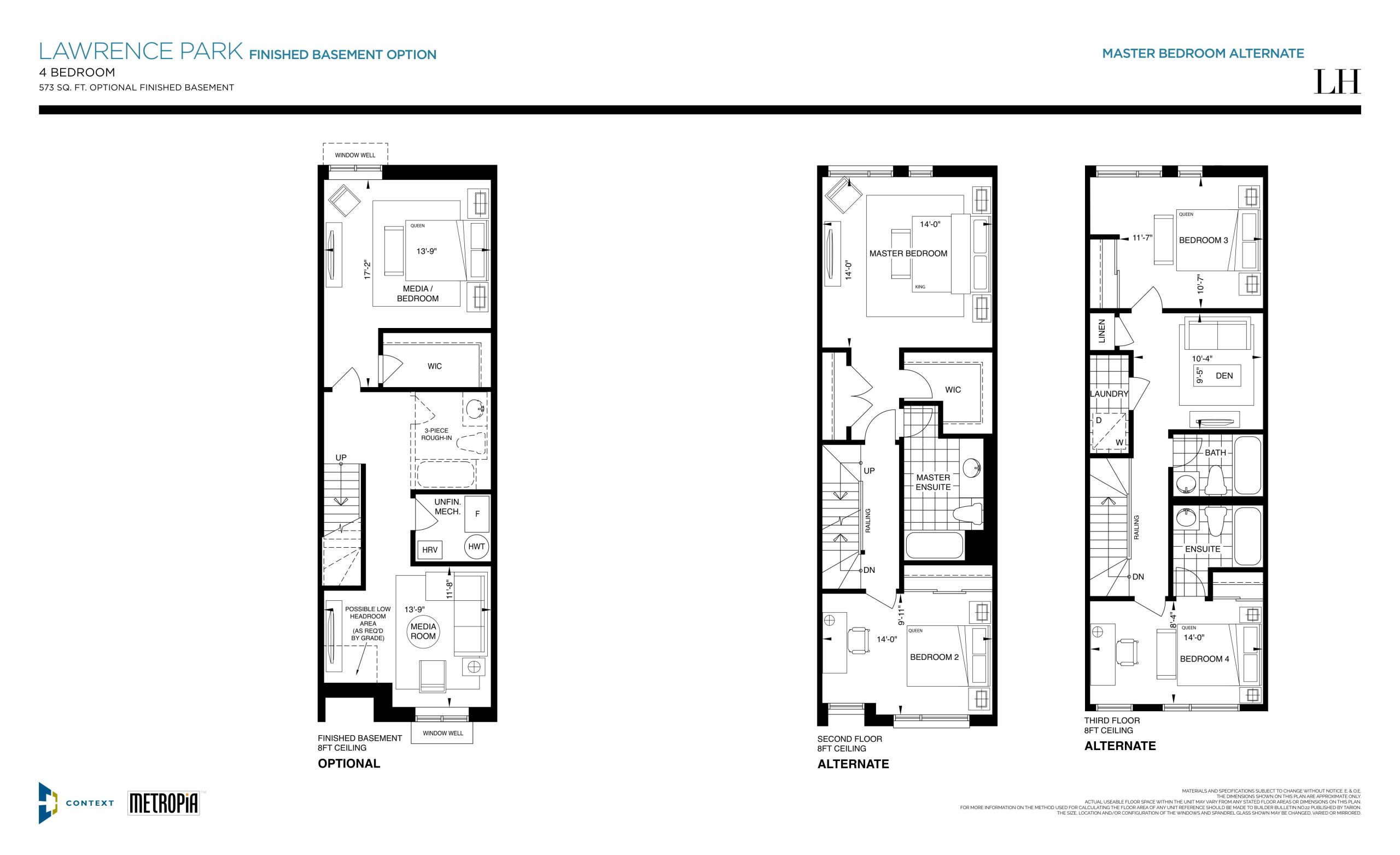 Lawrence Park (Finished Basement Option) floor plan