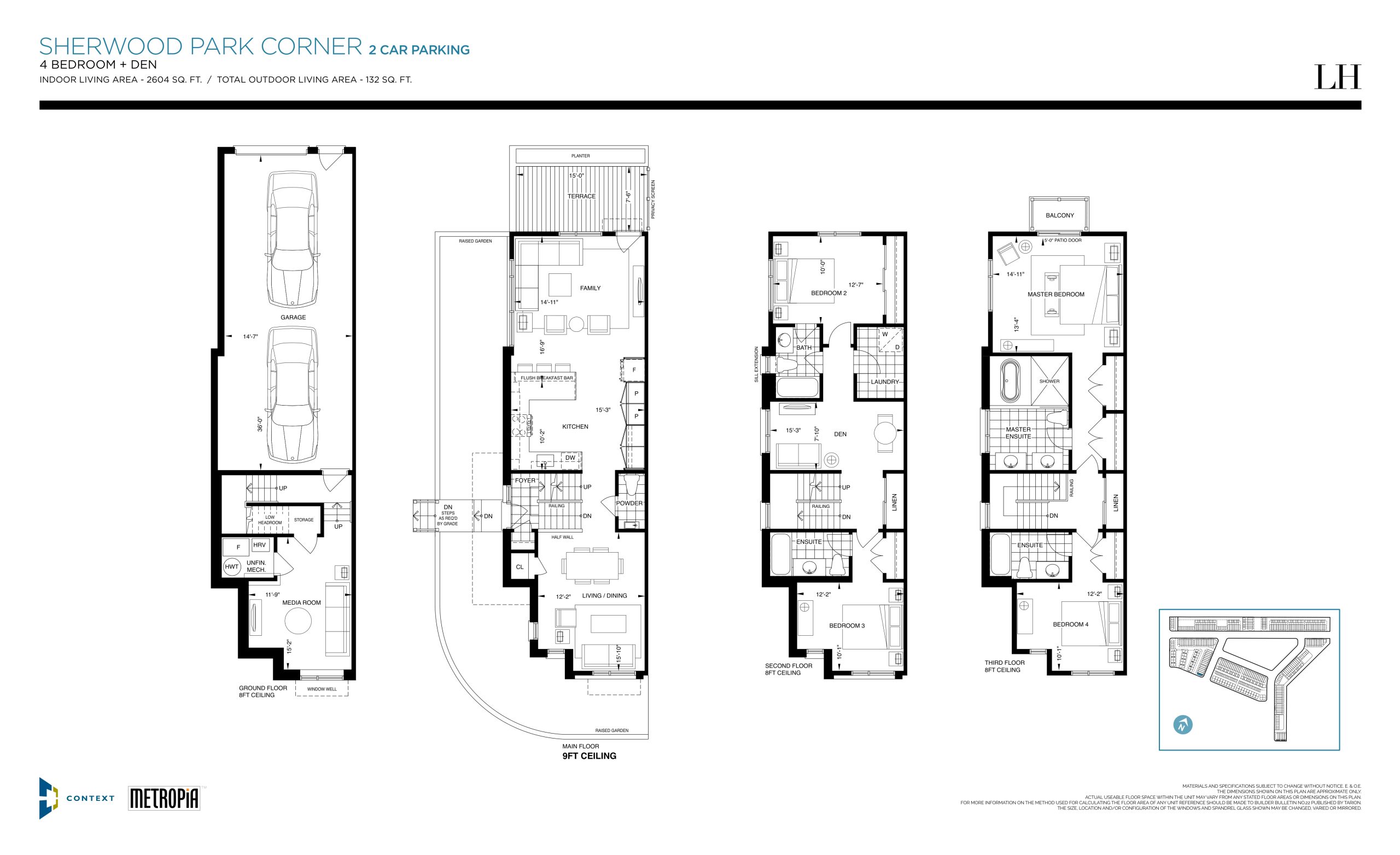 Sherwood Park Corner (2 Car Parking) floor plan